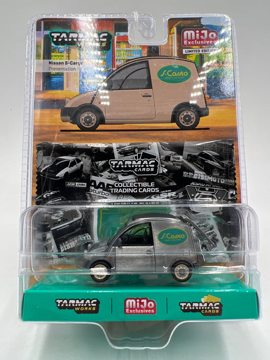Tarmac Works Mijo Exclusives CHASE Nissan S-Cargo Presentation W/Trading Cards