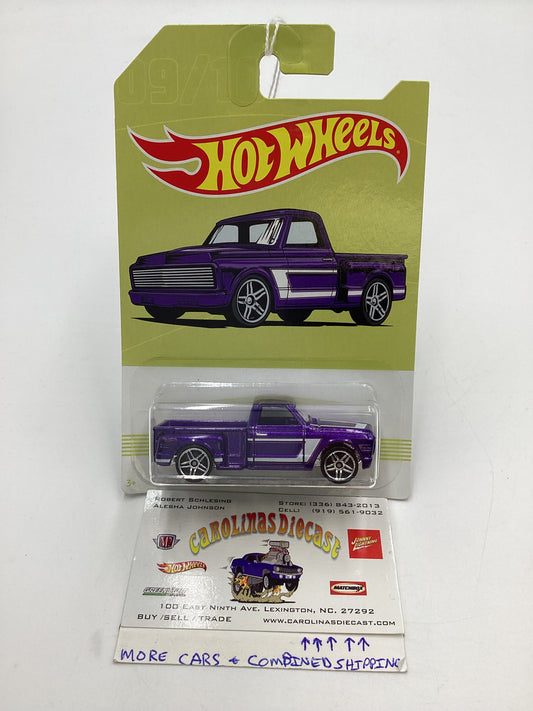 Hot Wheels Walmart Exclusive American Truck Series #9 Custom 69 Chevy Pickup Purple 158F