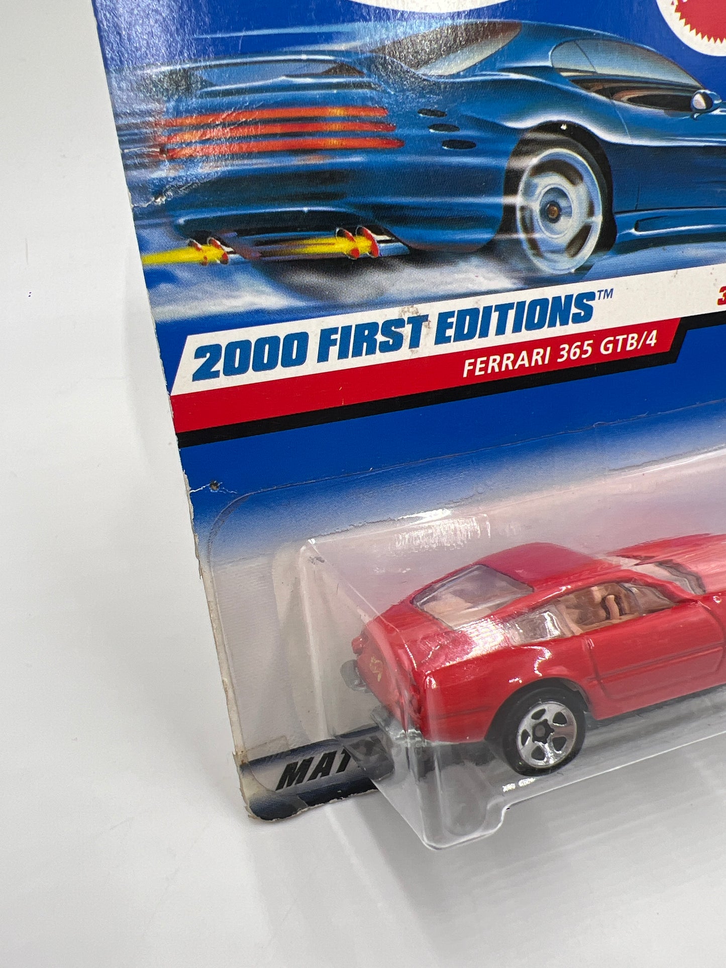 2000 Hot Wheels First Editions #61 Ferrari 365 GTB/4 Red Card Not Perfect SR