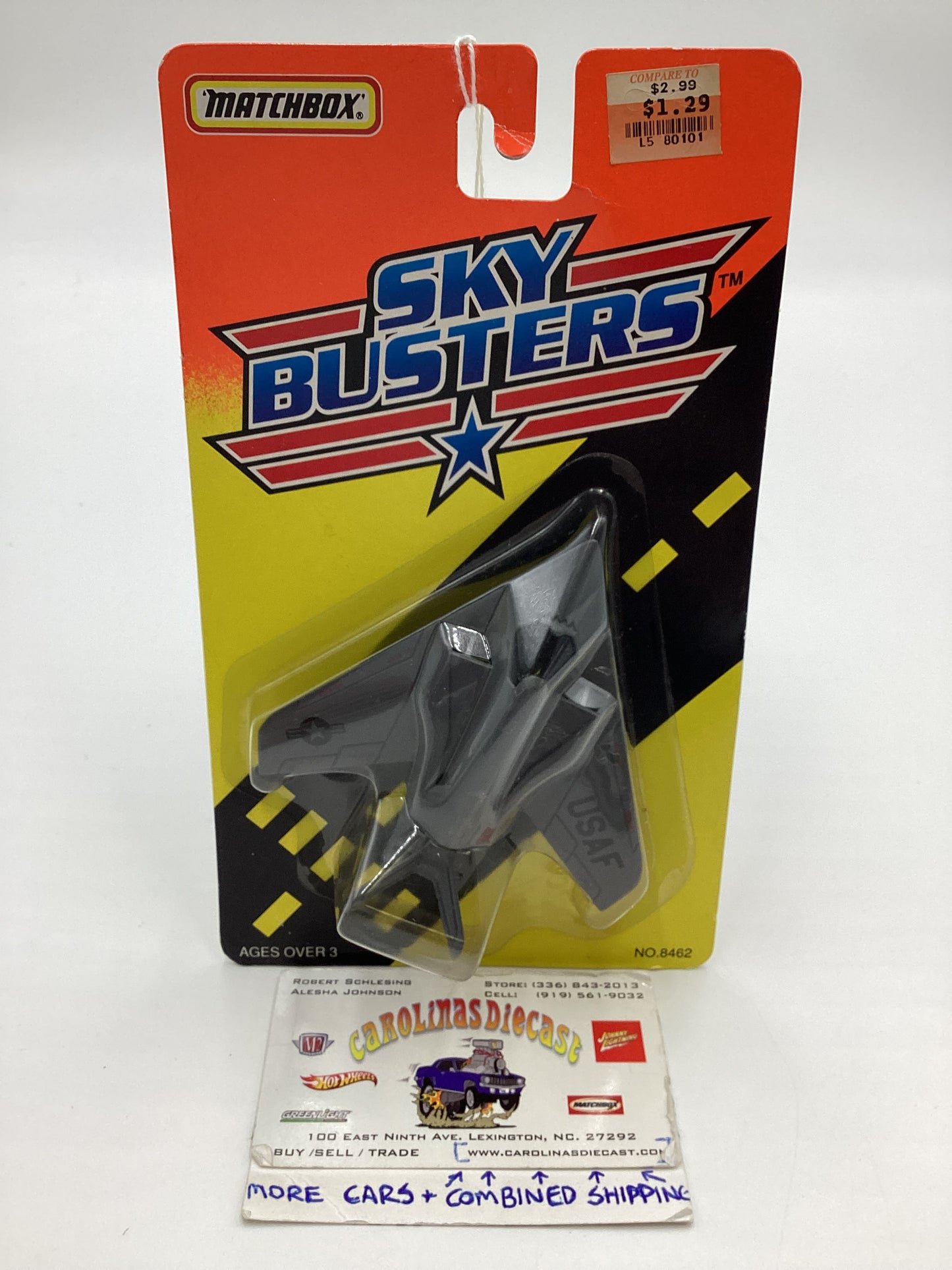 1994 Matchbox Skybusters No. 8462 USAF Stealth Fighter Gray