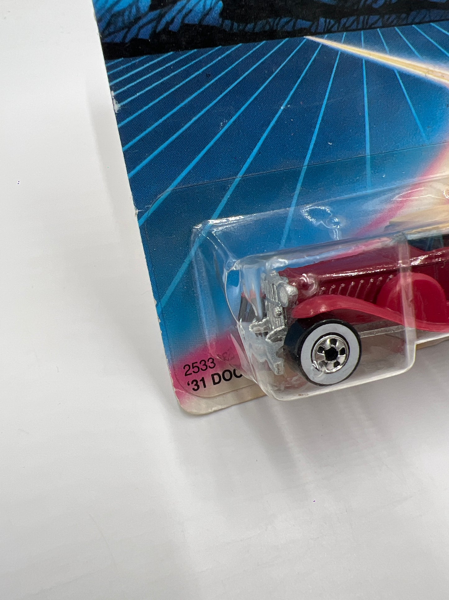 Hot Wheels Original 1986 Speed Fleet #2533 31 Doozie Burgundy  W/Protector Blister Not Perfect