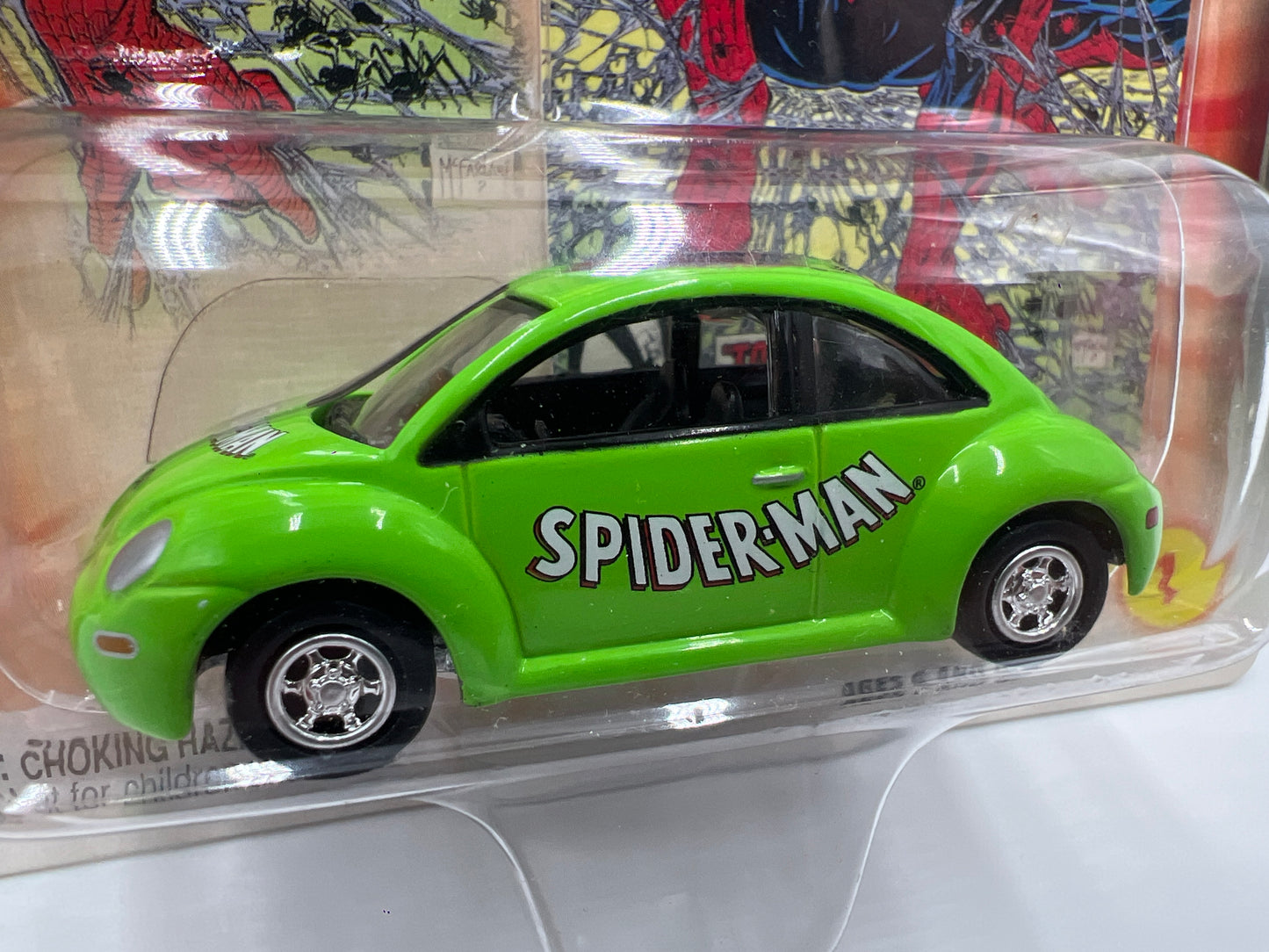 Johnny Lightning Marvel Spider-Man Release 1 #1 98 VW Beetle Green 222E