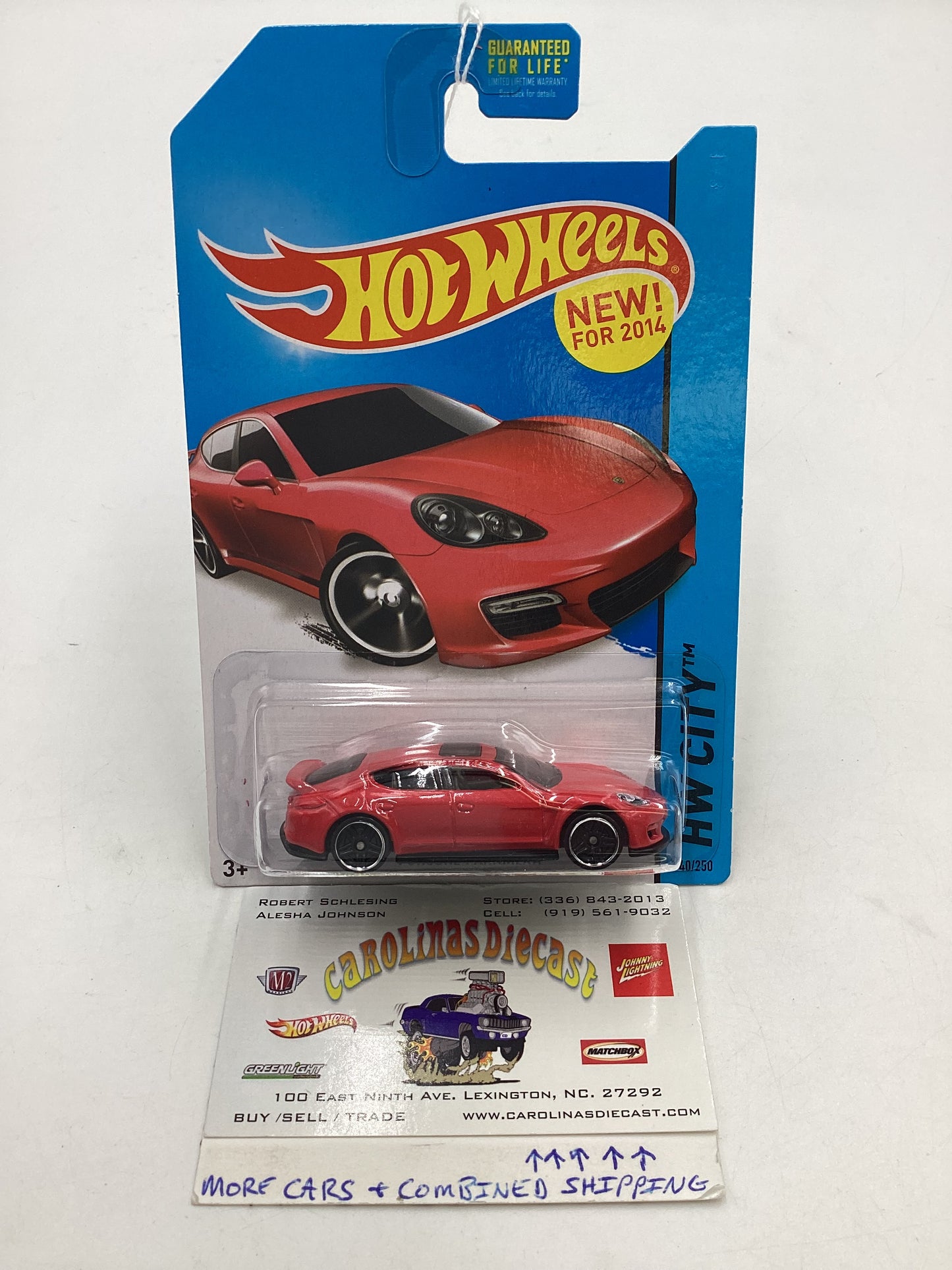 2014 HW City #40 Porsche Panamera Red 98F