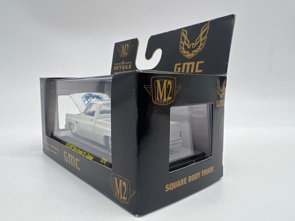M2 Machines S74 1/3600 1976 GMC Sierra Grande 15 Custom White