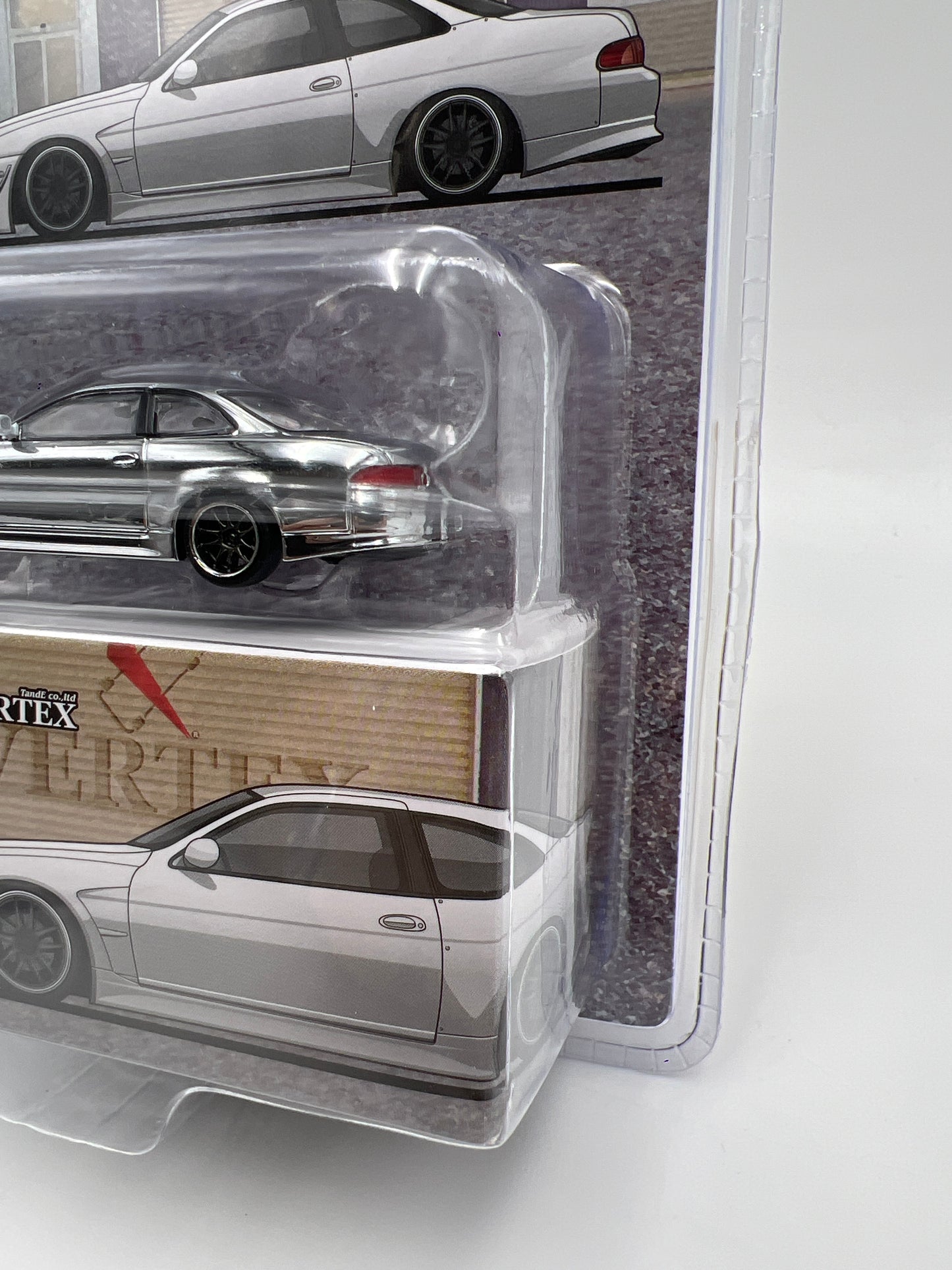 Tarmac Works Mijo Exclusives CHASE VERTEX Toyota Soarer JZZ30 Chrome
