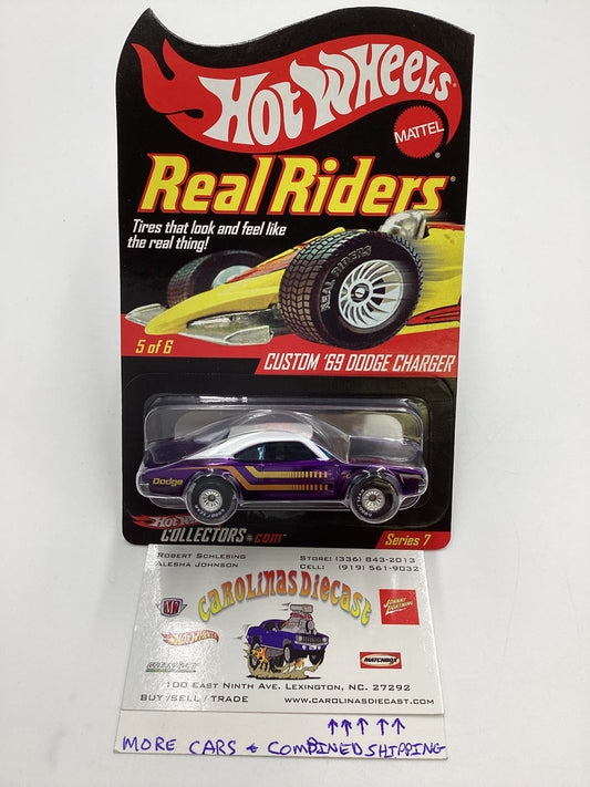 Hot Wheels Real Riders RLC #6559/7500 Series 7 5/6 Custom 69 Dodge Charger W/Protector