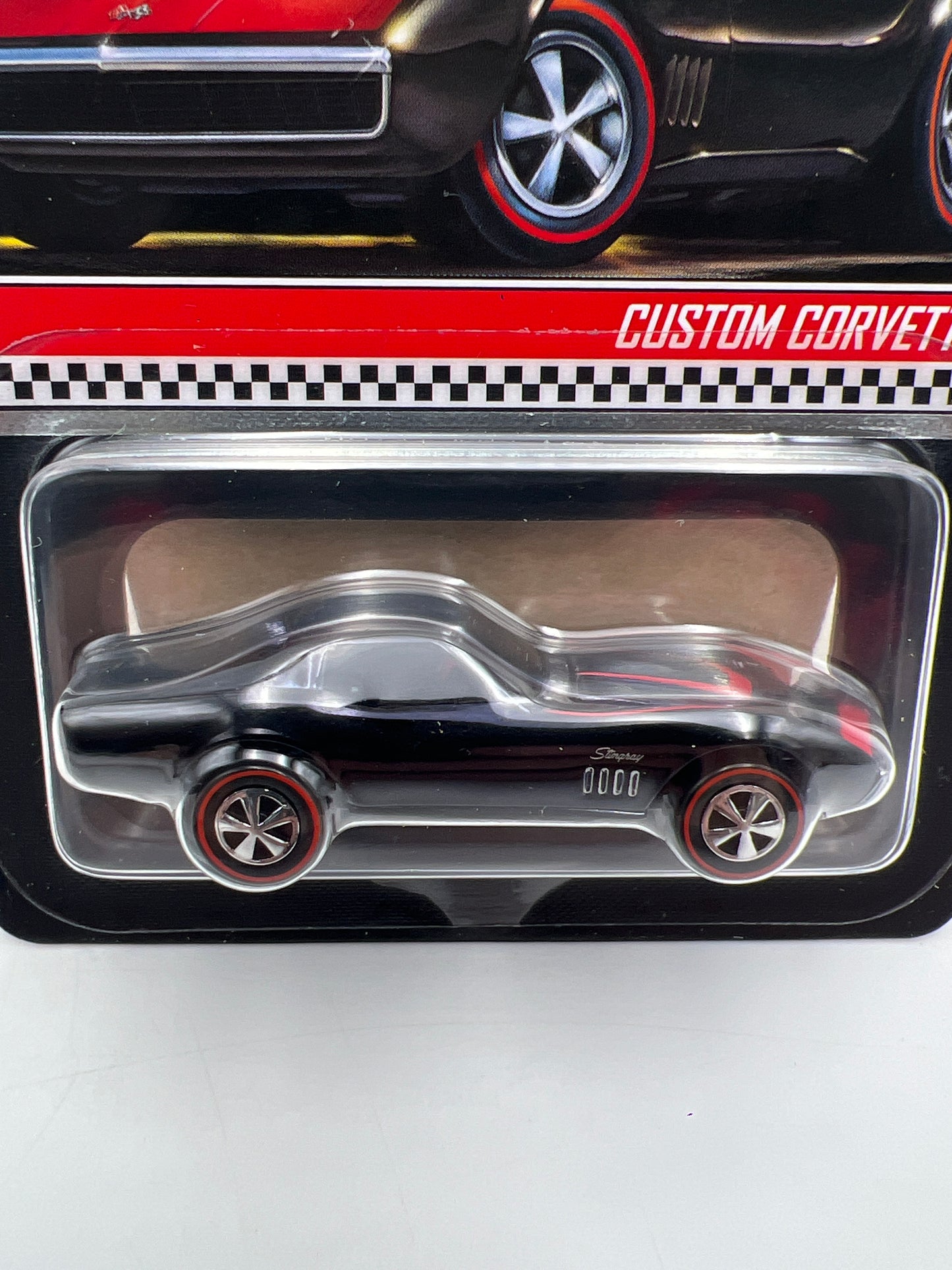 2022 Hot Wheels RLC Custom Corvette Black W/Protector