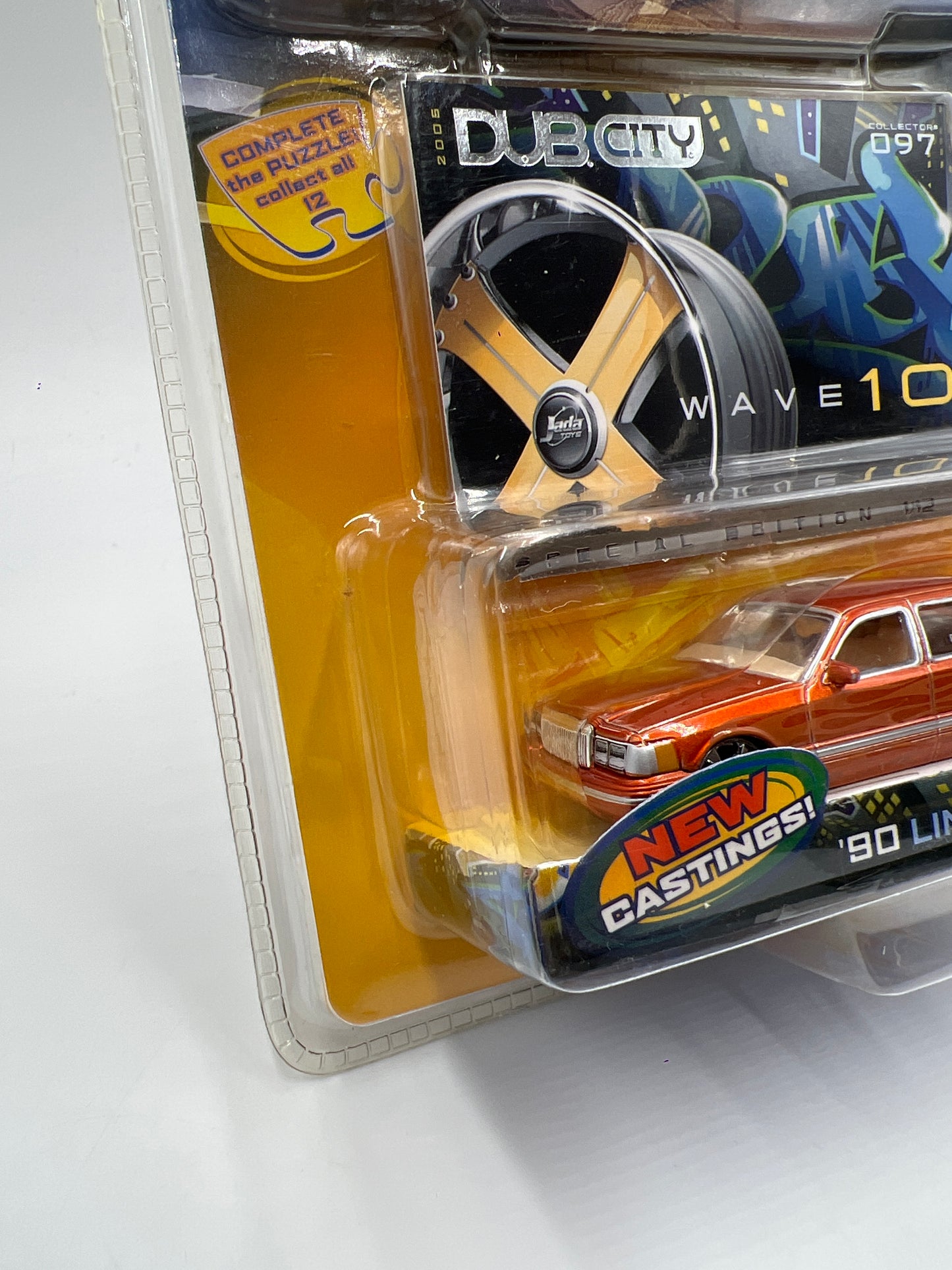 Jada Toys Dub City Special Edition Wave 10 #97 90 Lincoln Town Car Orange