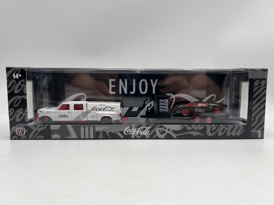 M2 Machines Haulers S05 CHASE Coca Cola 1987 Ford F-350 Truck & 1966 Ford GT40 MK II