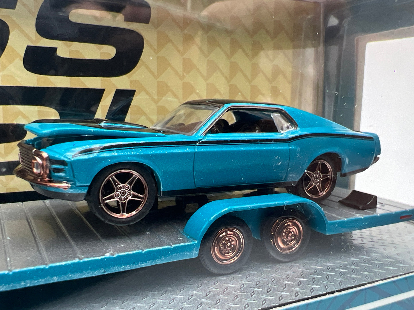 M2 Machines R99 Auto Haulers CHASE 1970 Ford Mustang Custom & 1990 Ford F-350 Dually