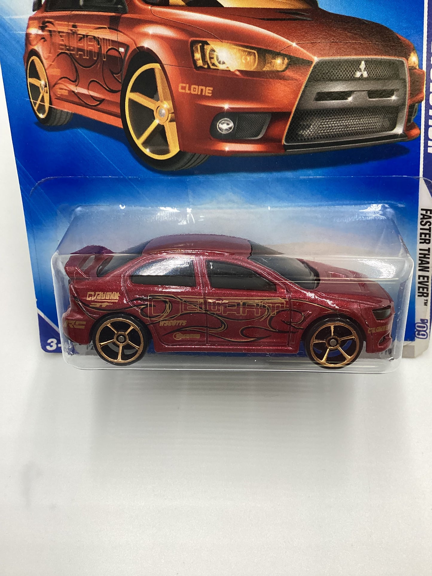 2009 Hot wheels #127 2008 Lancer Evolution FTE Red SR