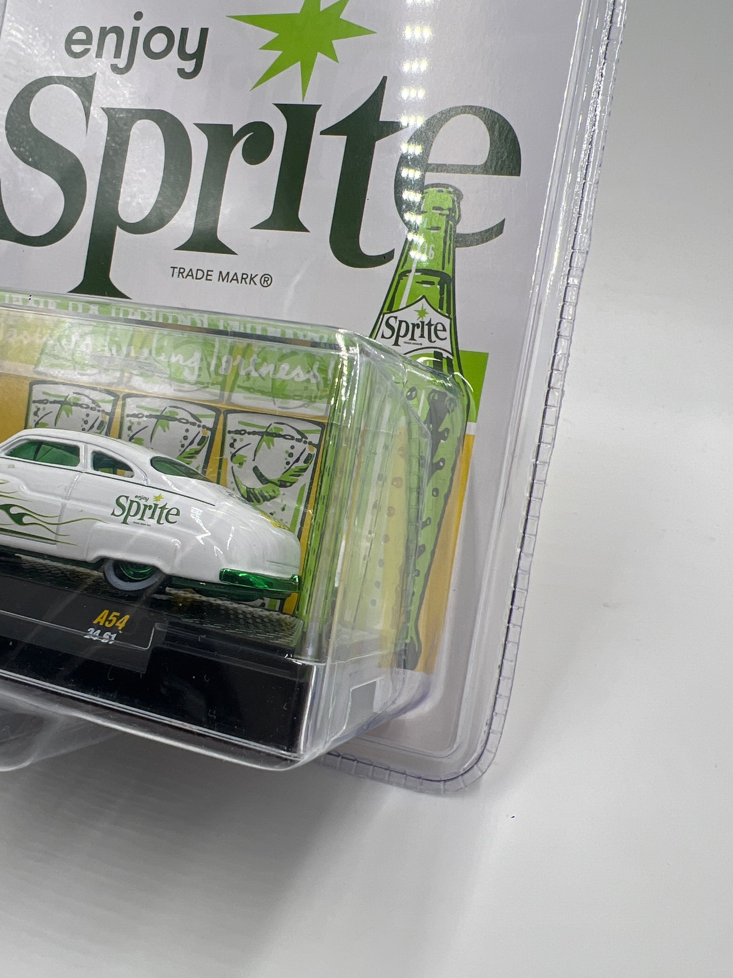 2025 M2 Machines Coca Cola CHASE Sprite 1949 Mercury Custom White A54