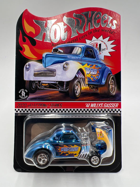 2020 Hot Wheels RLC sELECTIONs Series 41 Willys Gasser Blue W/Protector