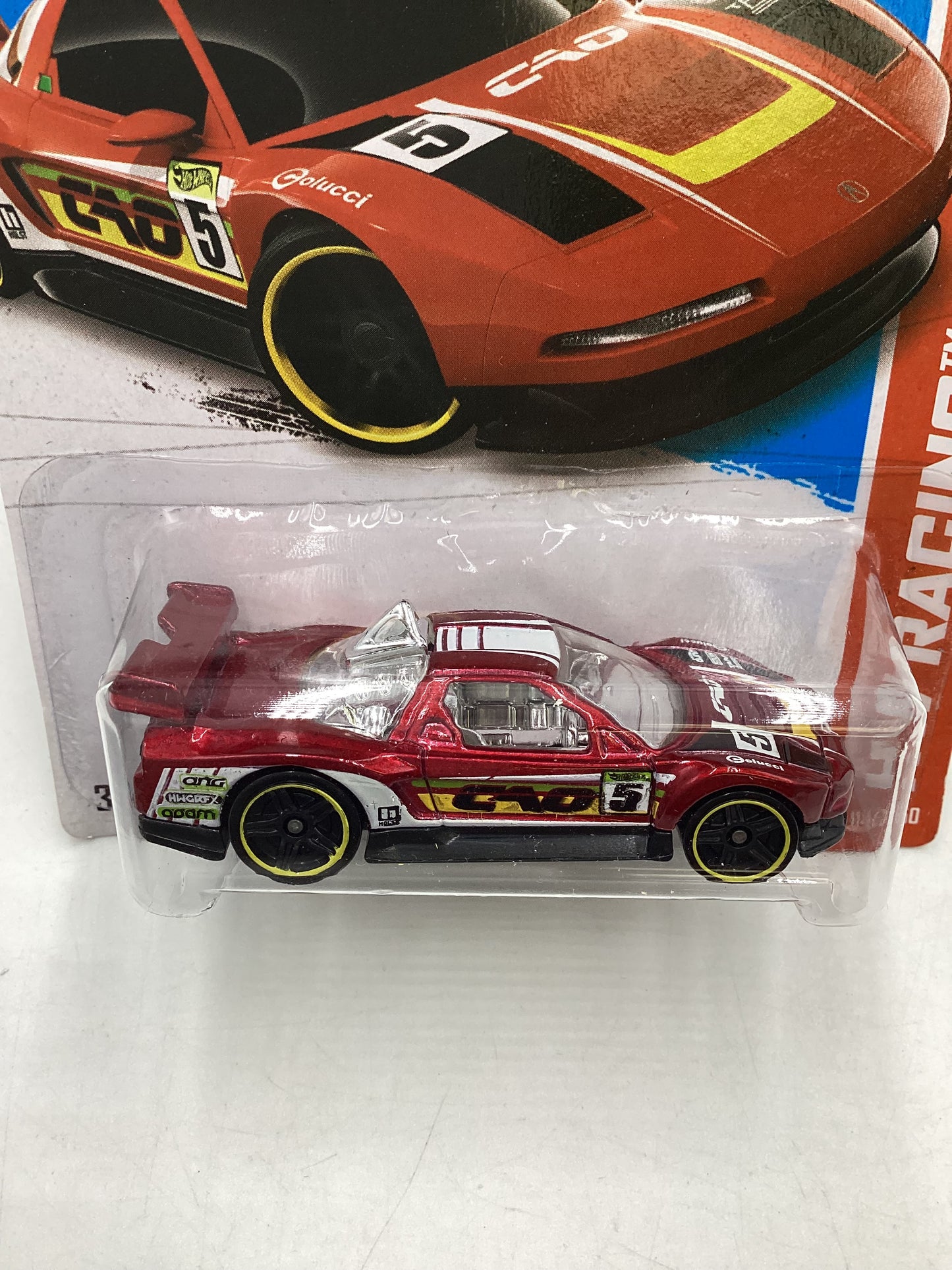 2013 Hot Wheels #114 Acura NSX Red 105A