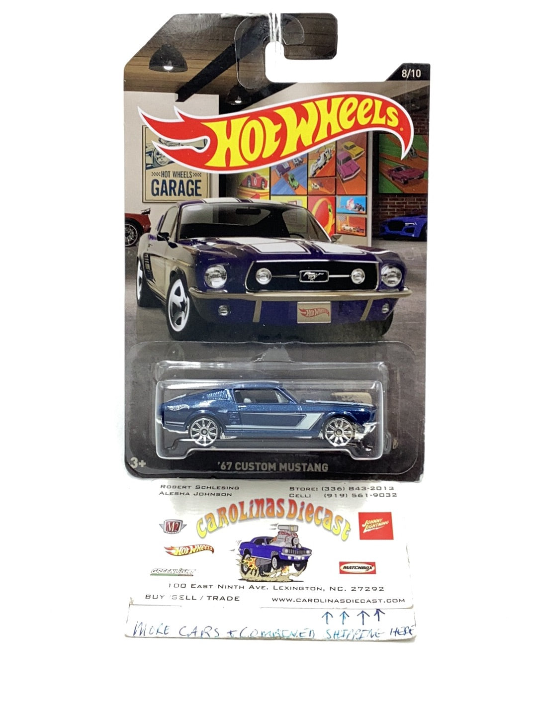 Hot Wheels Garage 8/10 Custom 67 mustang 151A