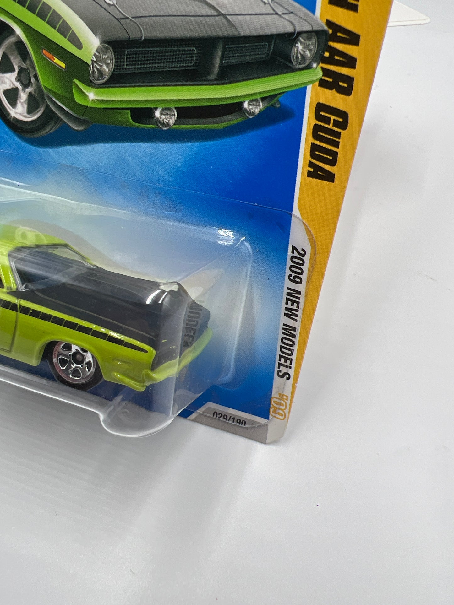 2009 Hot Wheels New Models #29 70 Plymouth AAR Cuda Green 47F