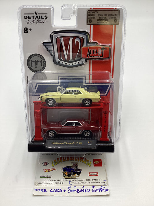 M2 Machines Auto-lift 2 Pack 1969 Chevrolet Camaro SS 350 R17 205H