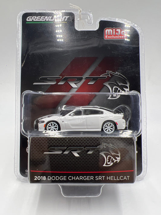 Greenlight Mijo Exclusives 1/300 CHASE 2018 Dodge Charger SRT Hellcat White