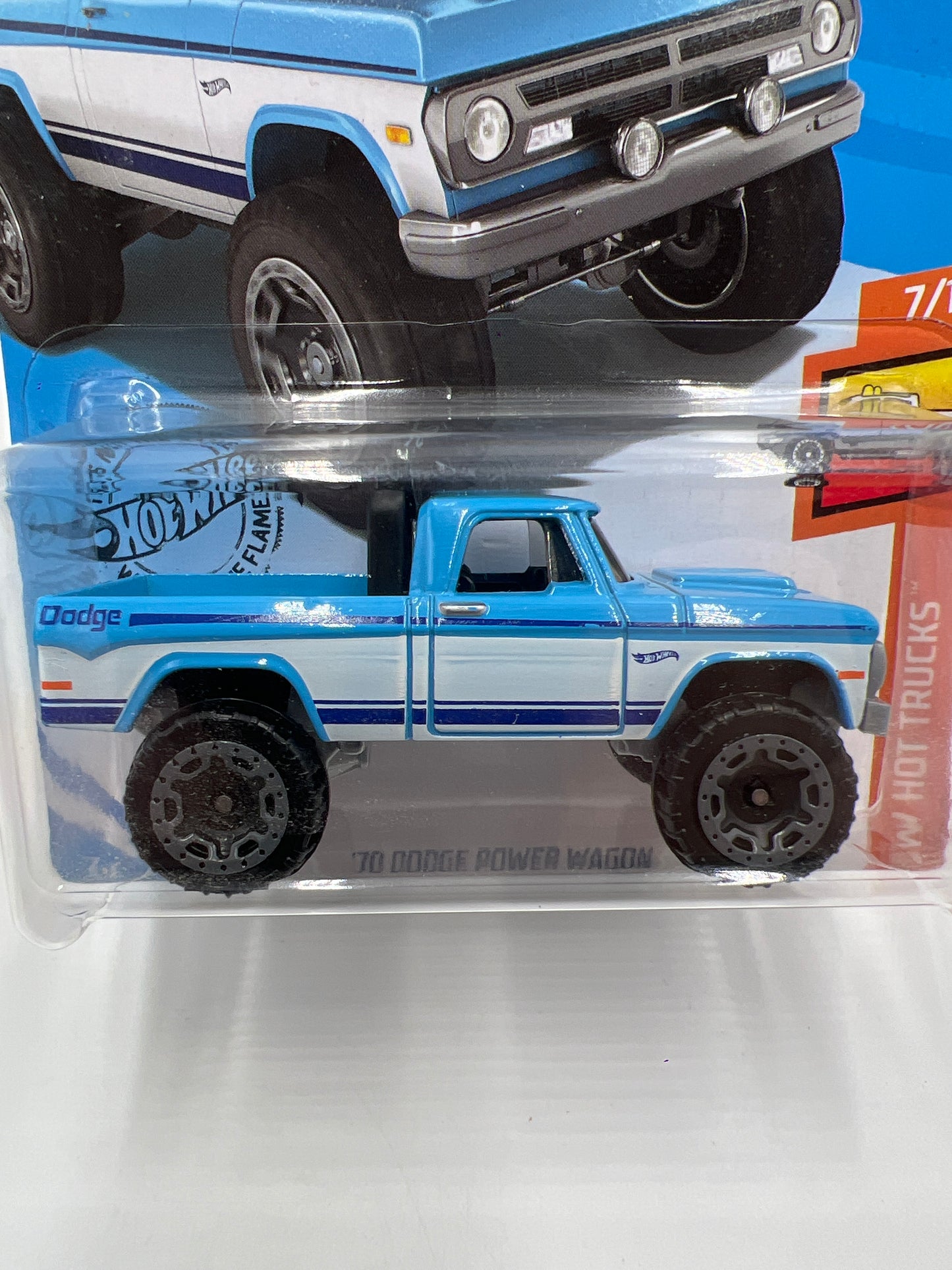 2020 Hot Wheels Hot Trucks #152 70 Dodge Power Wagon Blue/White