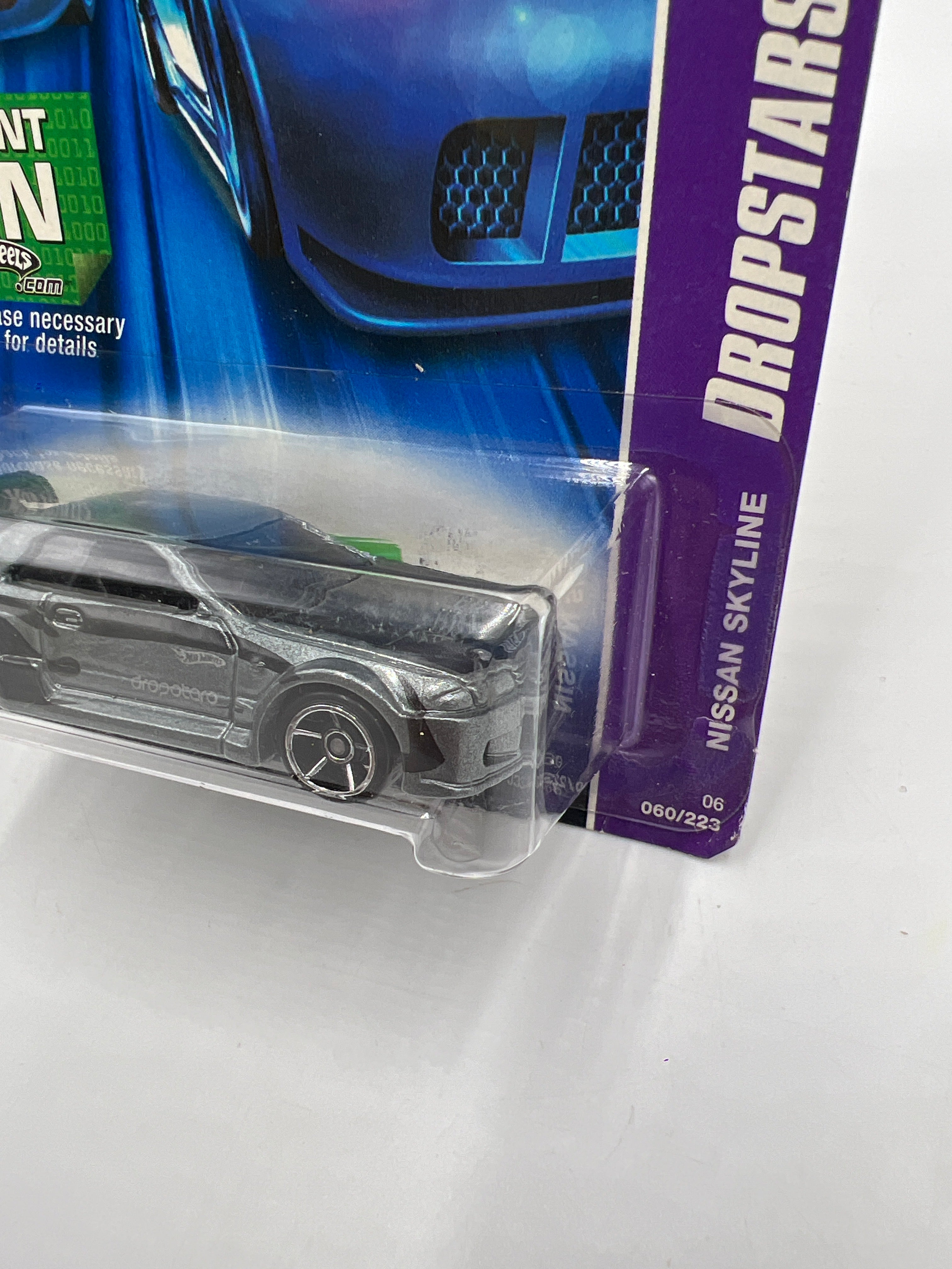 2006 Hot Wheels Dropstars #060 Nissan Skyline Dark Gray HTF W