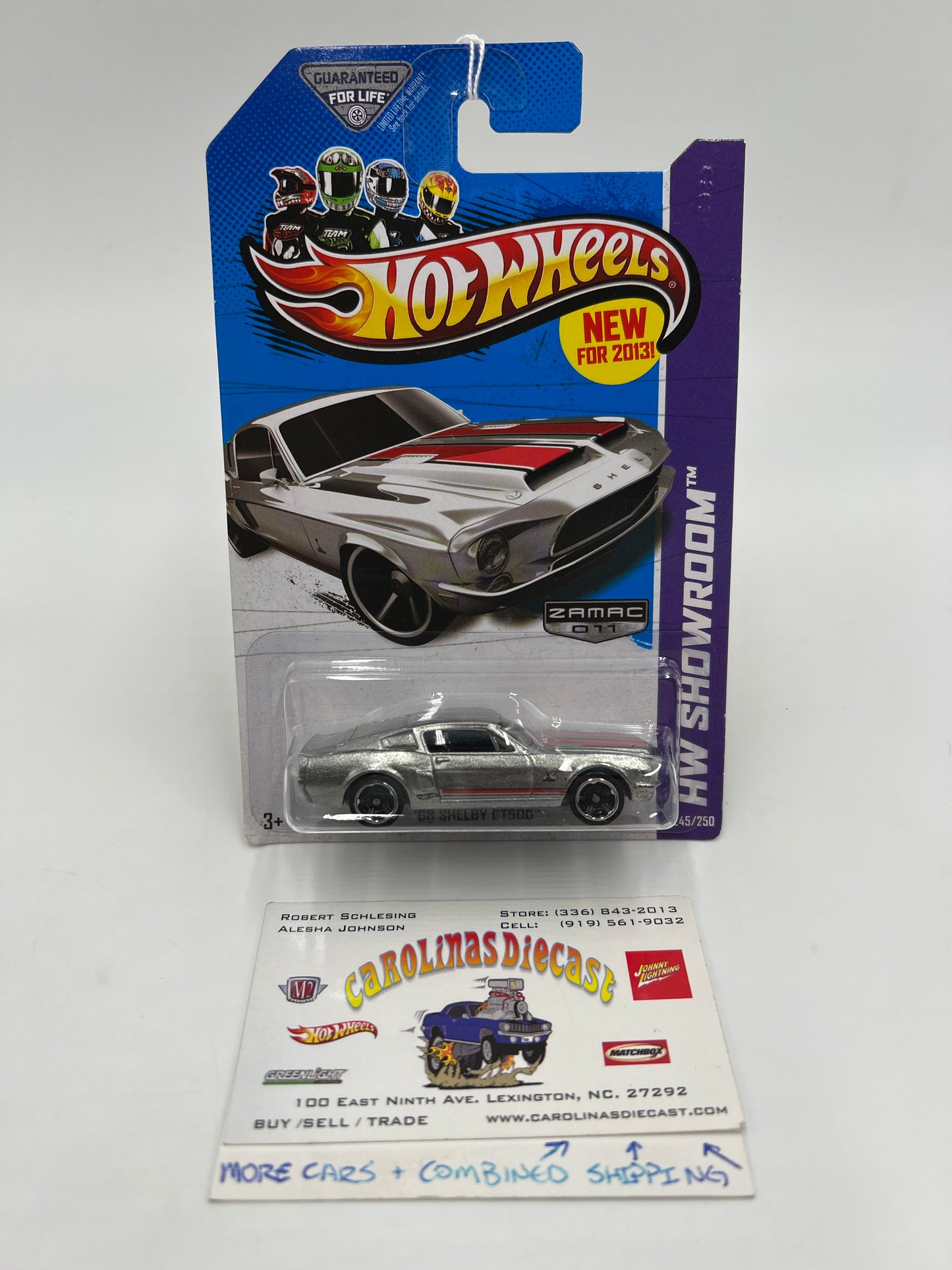 2013 Hot Wheels Walmart Exclusive Zamac 011 #245 68 Shelby GT500 145C