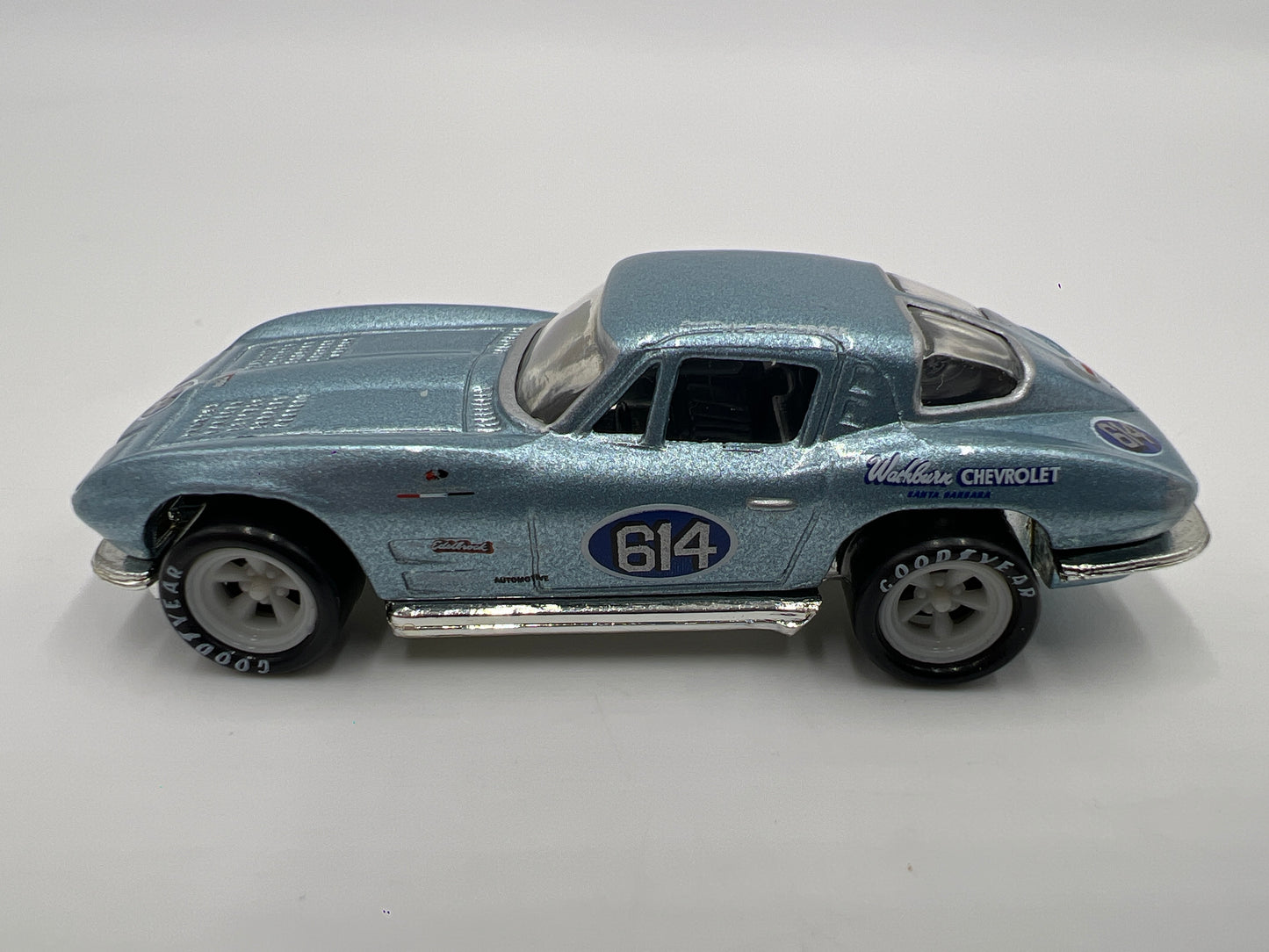 Hot Wheels 1/64 Premium Legends Hall Of Fame Vic Edelbrock 63 Corvette Split Window Coupe Blue Loose