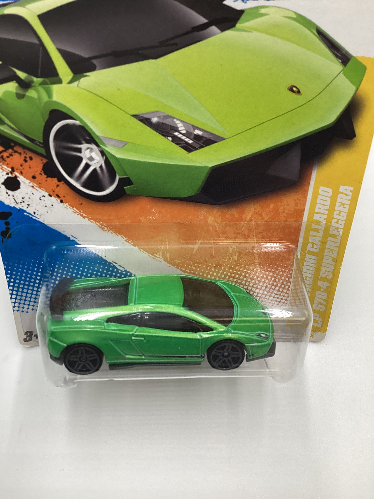 2011 Hot Wheels #9 Lamborghini Gallardo LP 570-4 Superleggera Green 102D