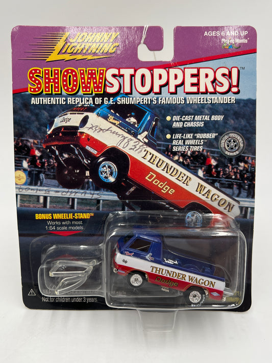 Johnny Lightning SIGNED Show Stoppers GE Shumperts Dodge Thunder Wagon #2