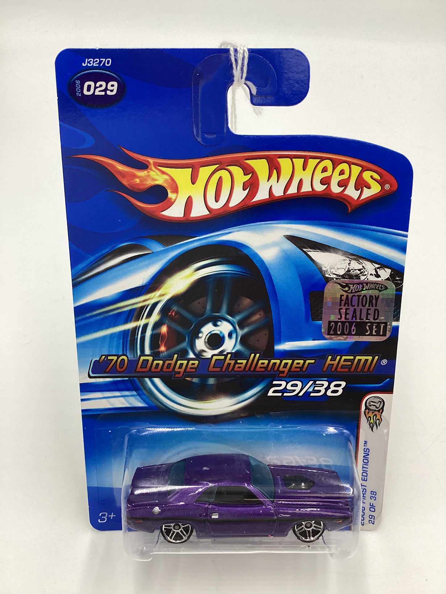 2006 Hot Wheels #29 70 Dodge Challenger HEMI Purple Factory Sealed SR