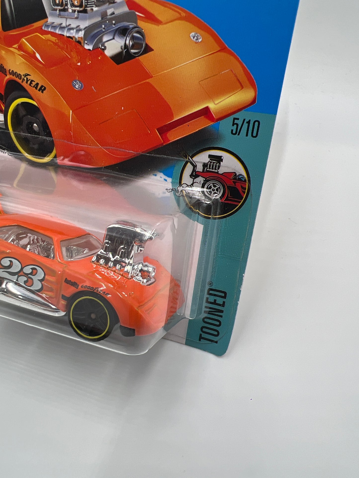 2017 Hot Wheels Tooned #6 Dodge Charger Daytona Orange 42C
