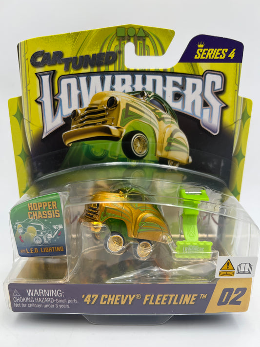 MGA Car Tuned Series 4 Show Glow Lowriders #2 47 Chevy Fleetline Gold