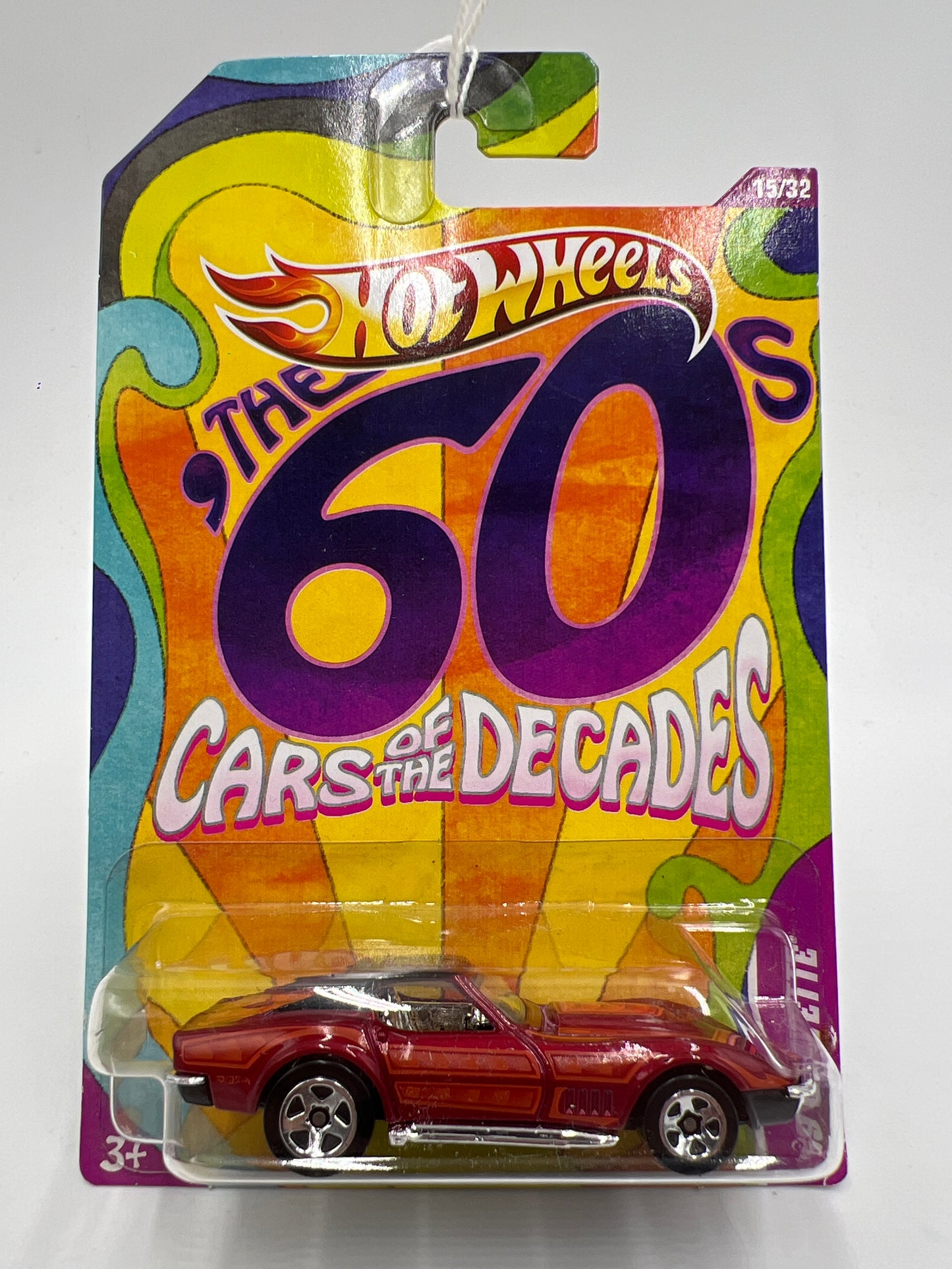 Hot Wheels Cars of the Decades The 60s #15 69 Corvette Red 164E