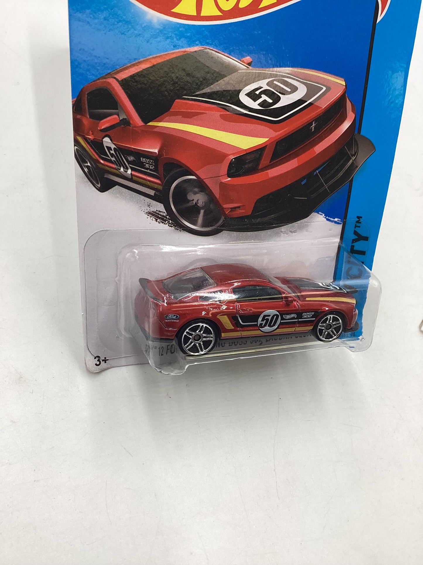 2014 HW City #91 12 Ford Mustang Boss 302 Laguna Seca Red 22E
