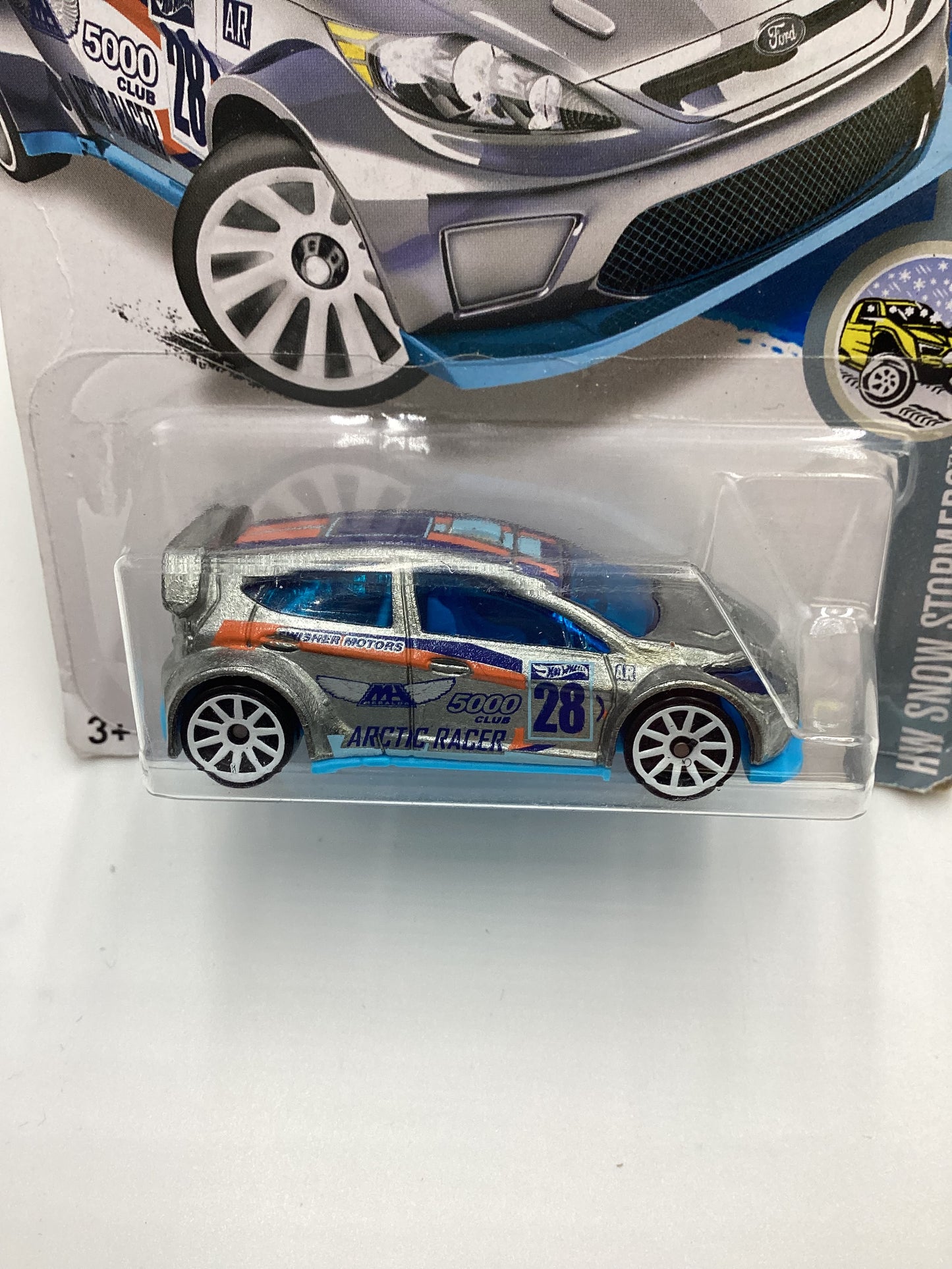 2016 Hot Wheels #157 12 FORD FIESTA Zamac Bad Card and J hook