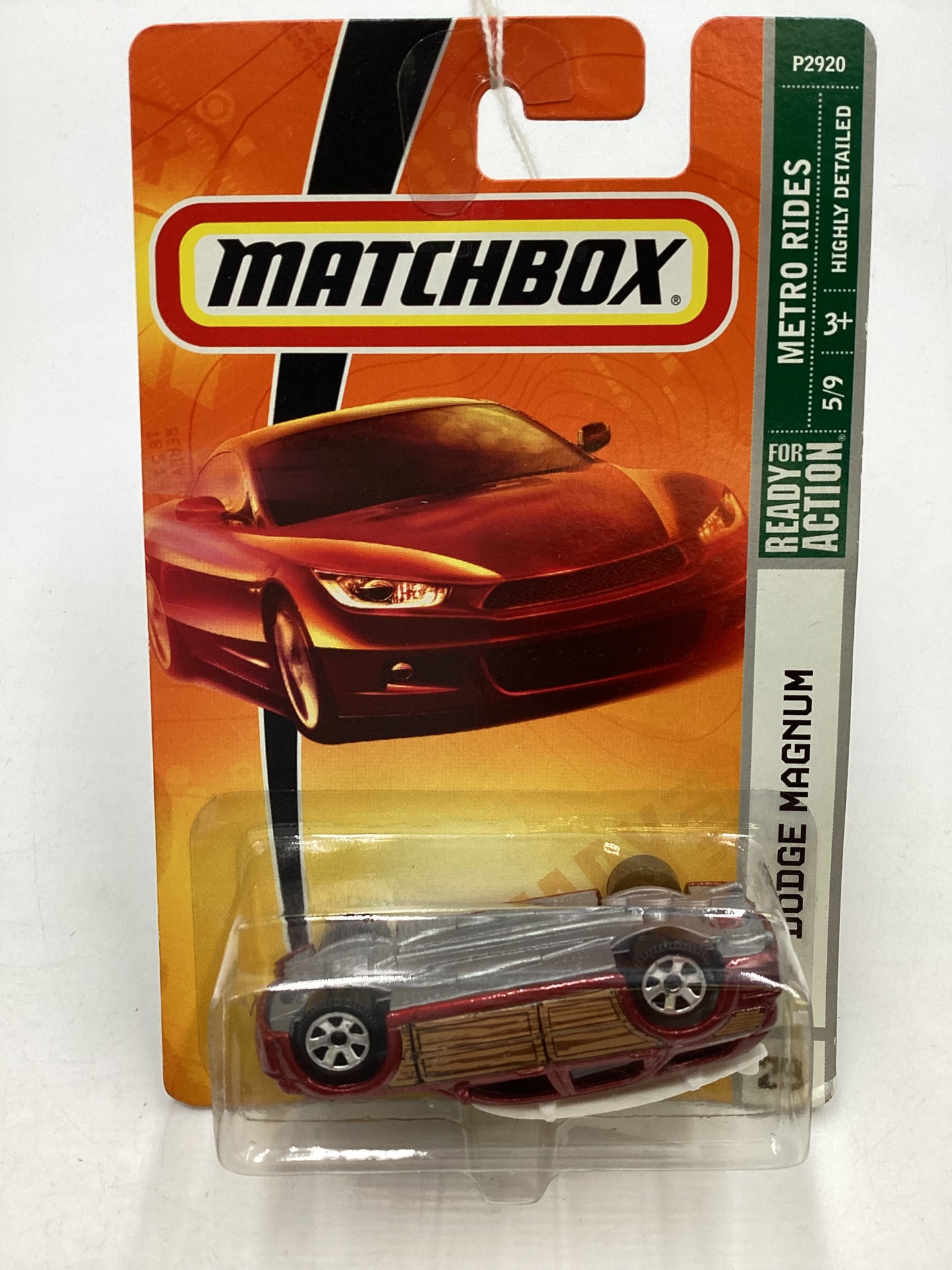 Matchbox Metro Rides #29 Dodge Magnum Red (Upside Down) 208B