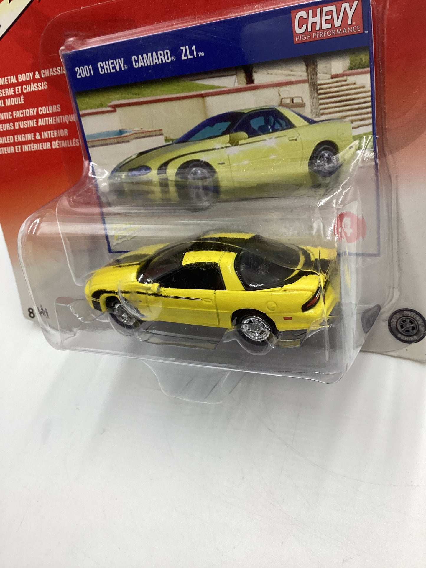 Johnny Lightning Chevy High Performance #4 2001 Chevy Camaro ZL1 Yellow