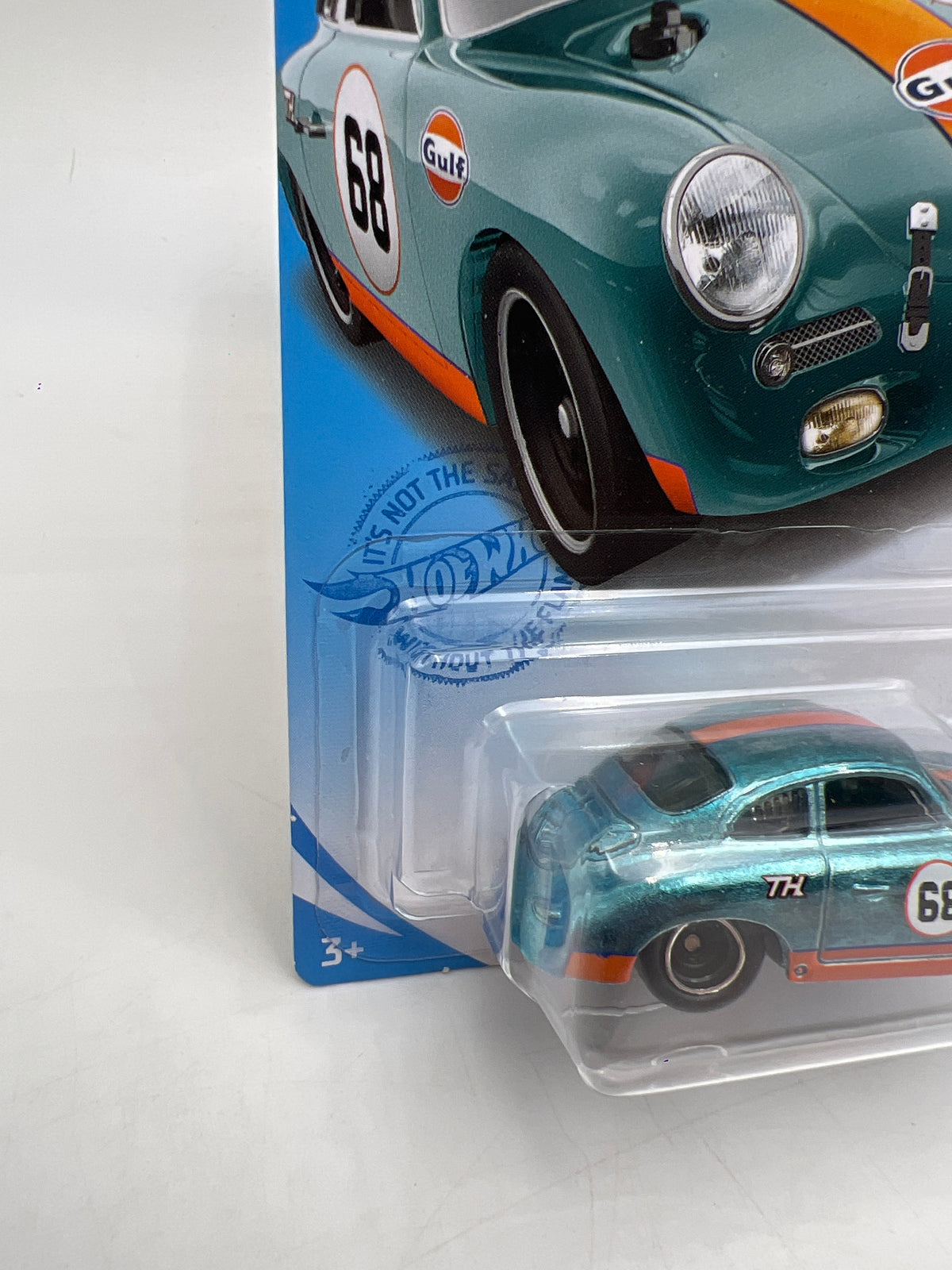 2021 Hot Wheels Super Treasure Hunt #171 Porsche 356 Outlaw Blue Gulf W/ Protector