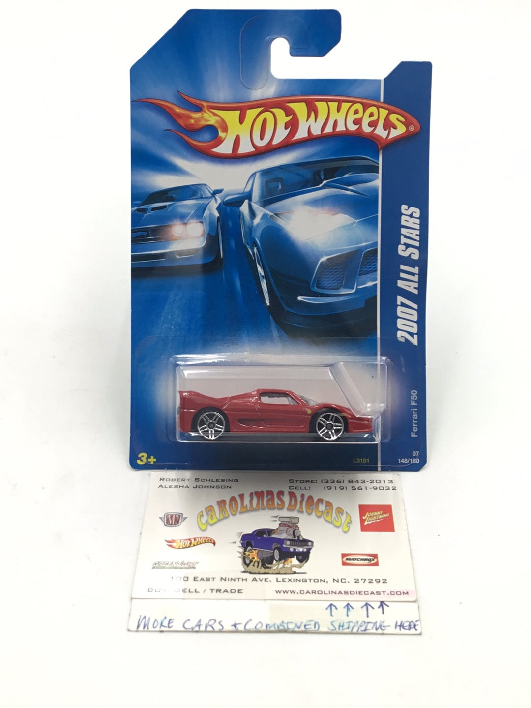 2007 Hot Wheels #148 Ferrari F50