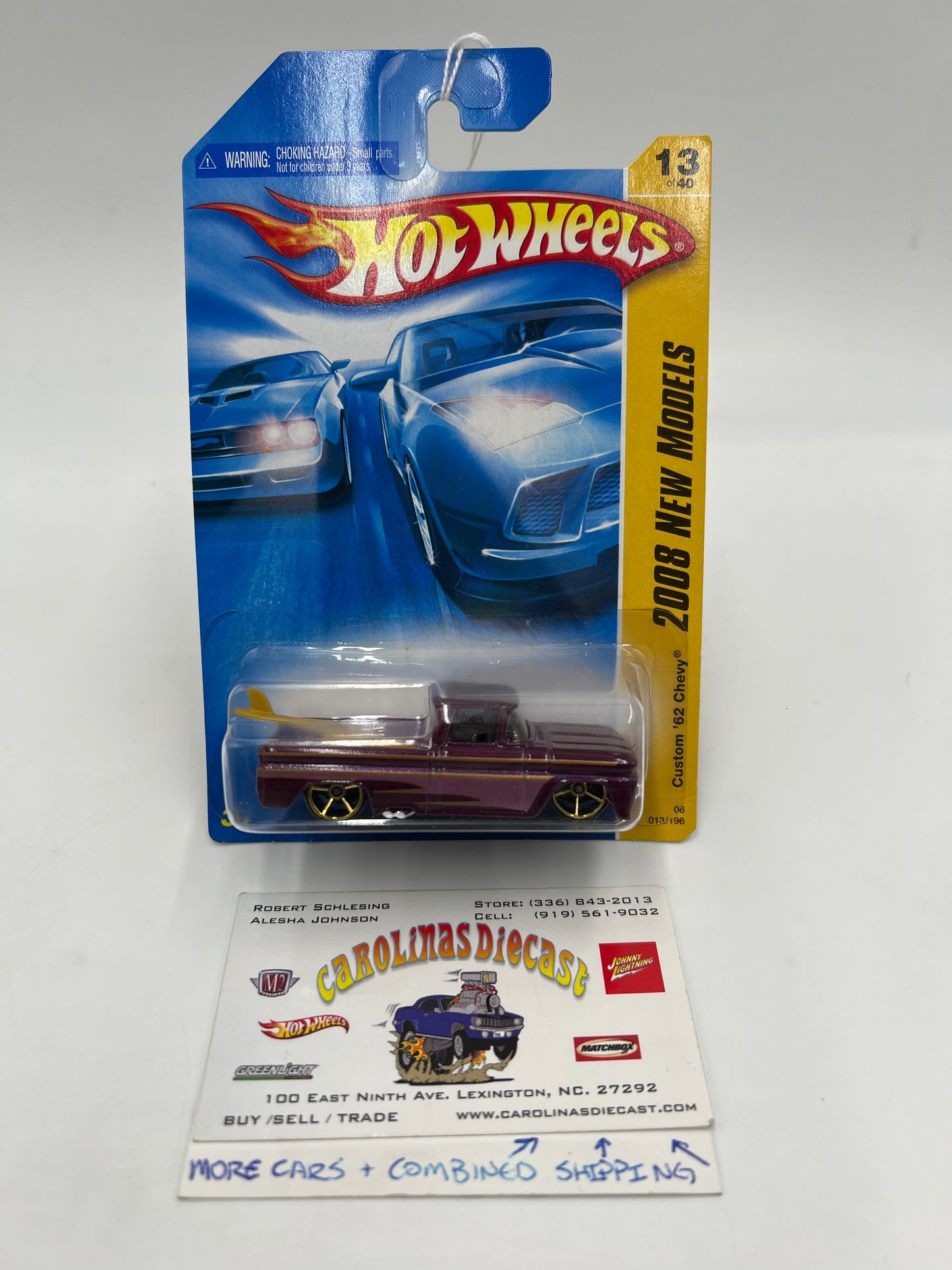 2008 Hot Wheels New Models #13 Custom 62 Chevy