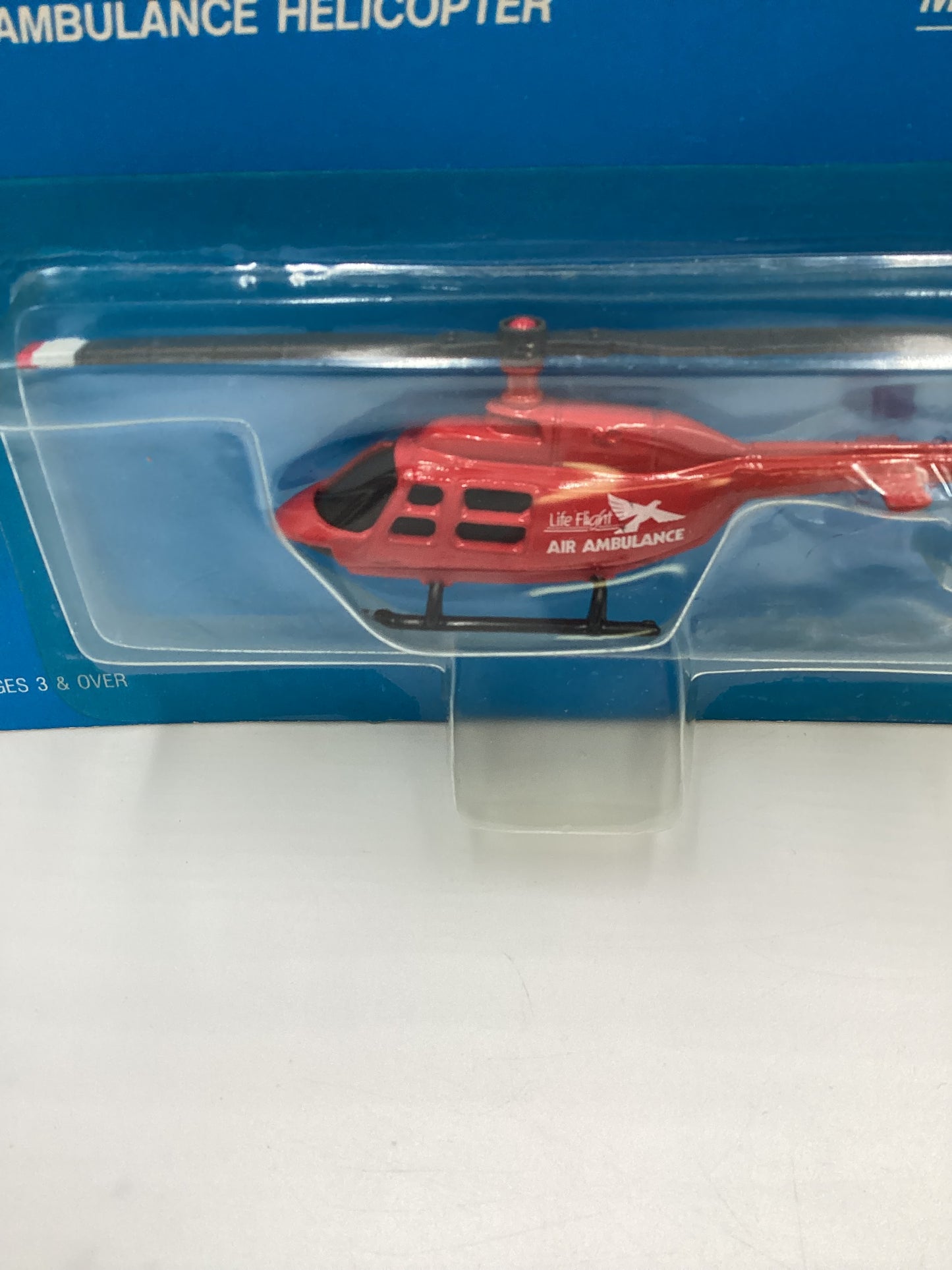 1990 Ertl Replica Air & Space 1524 Ambulance Helicopter Red