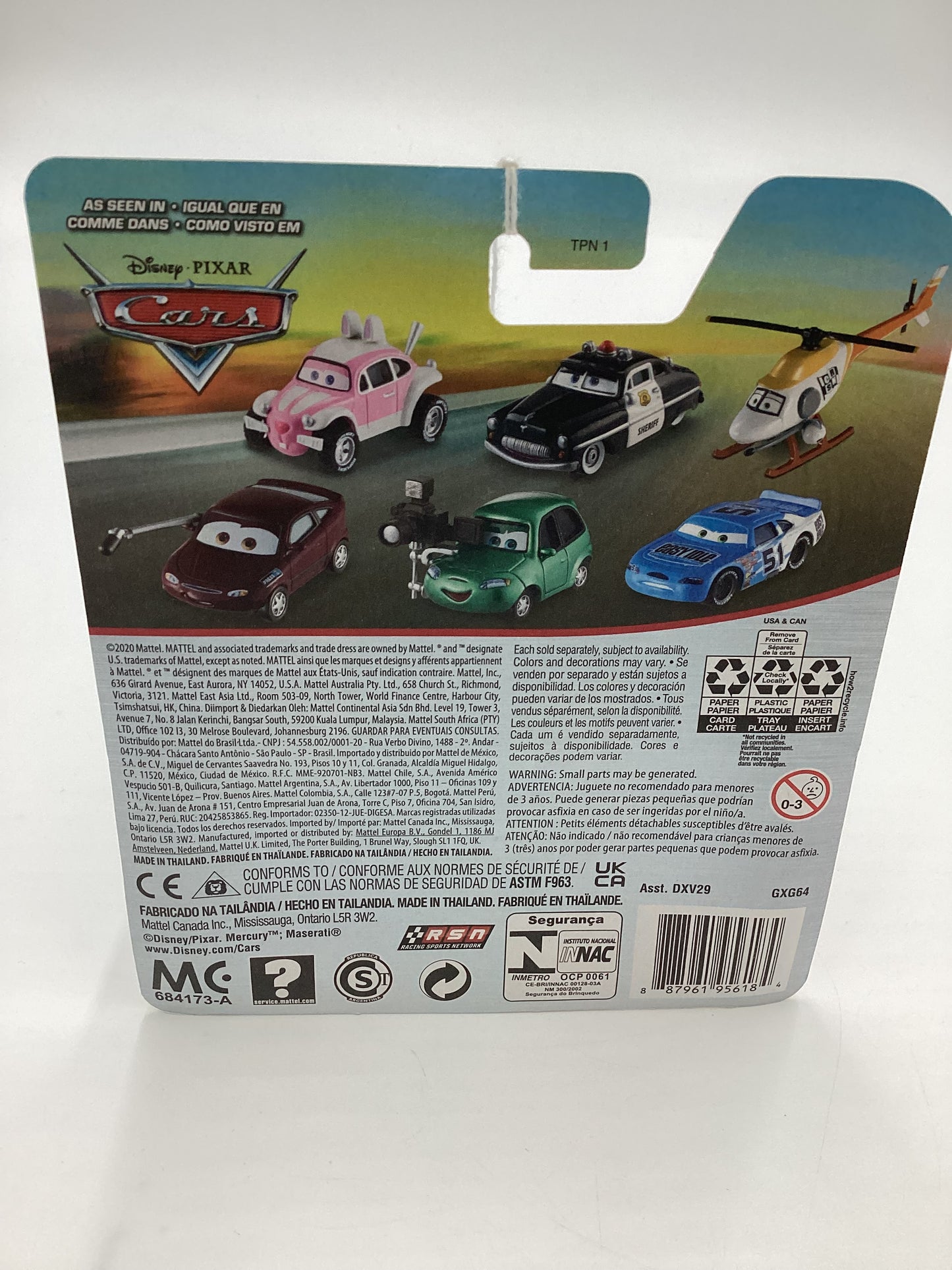 Disney Pixar Cars Antonio Veloce Eccellente White 170D