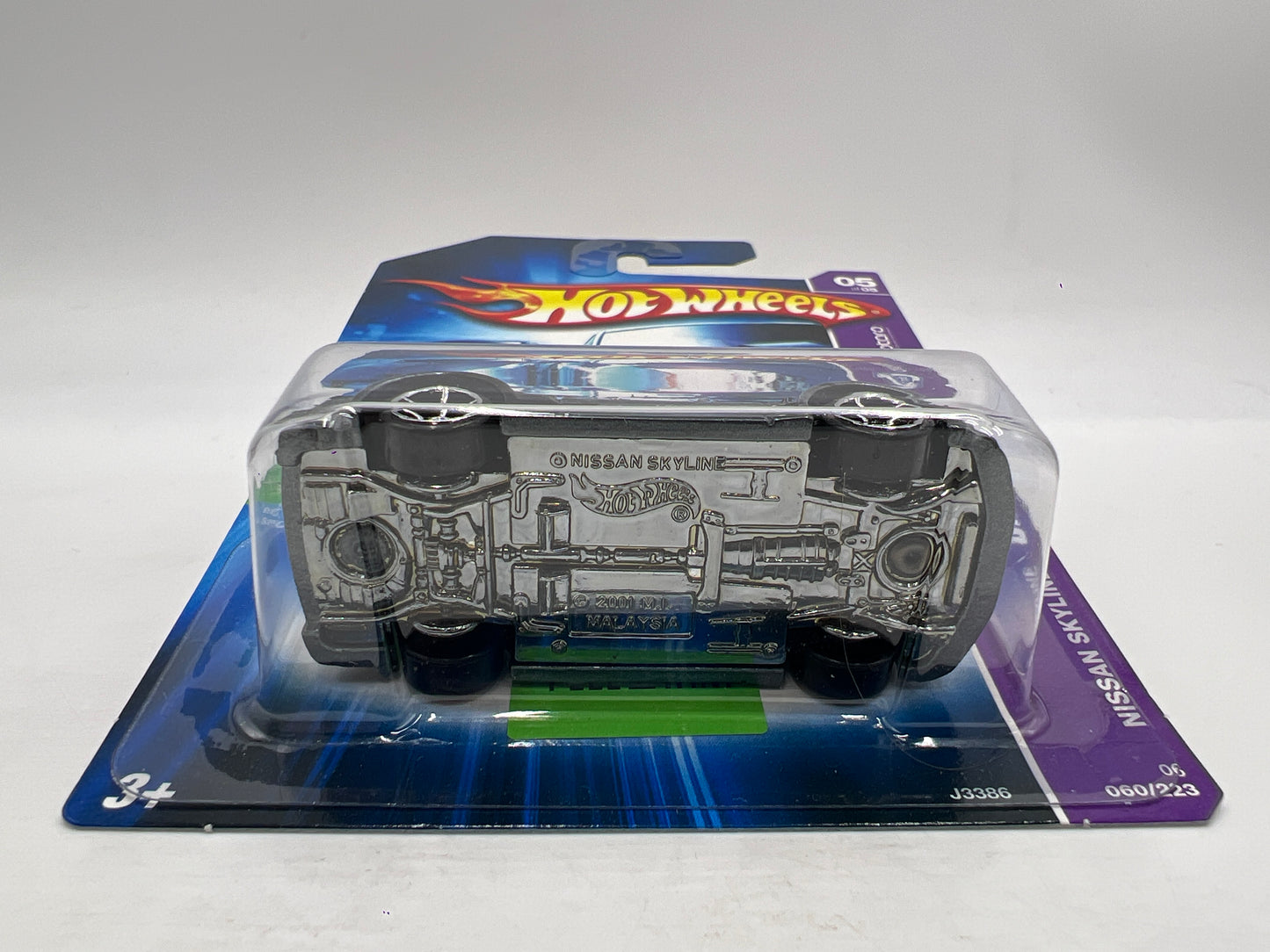 2006 Hot Wheels Dropstars #60 Nissan Skyline Gray W/Protector