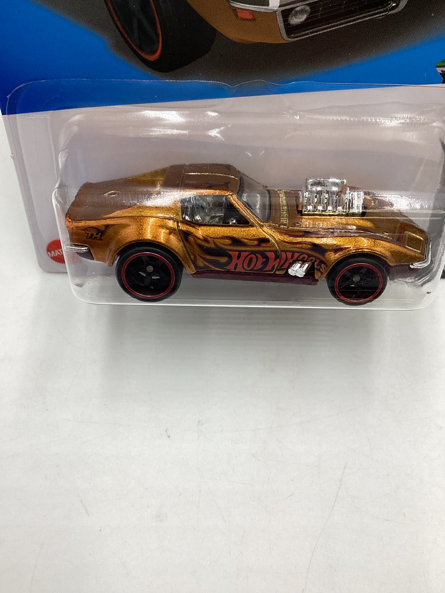 2023 Hot wheels Super treasure hunt #139 68 Corvette Gas Monkey Garage W/ Protector