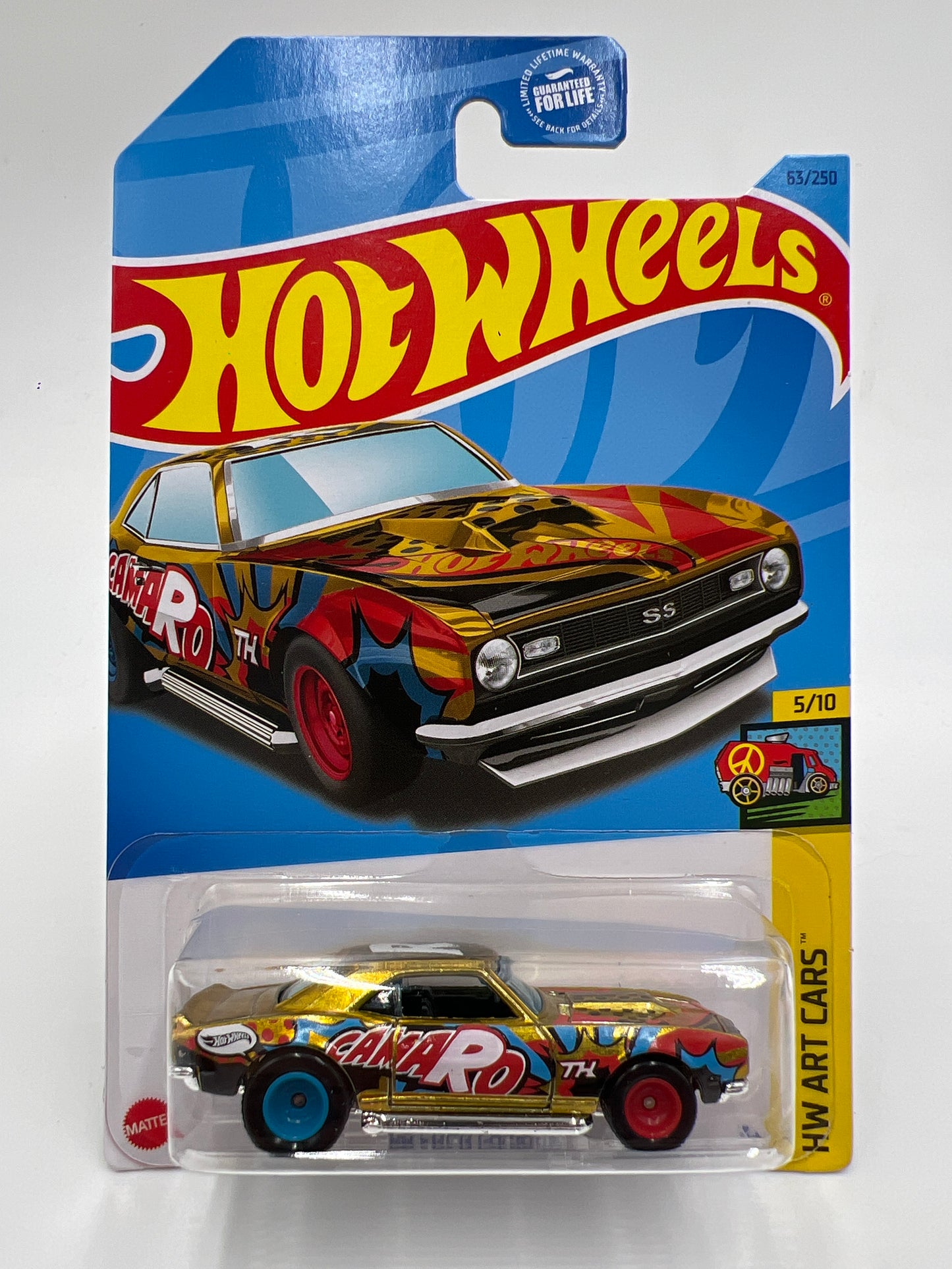 2023 Hot Wheels Super Treasure Hunt #63 68 Copo Camaro Gold W/Protector