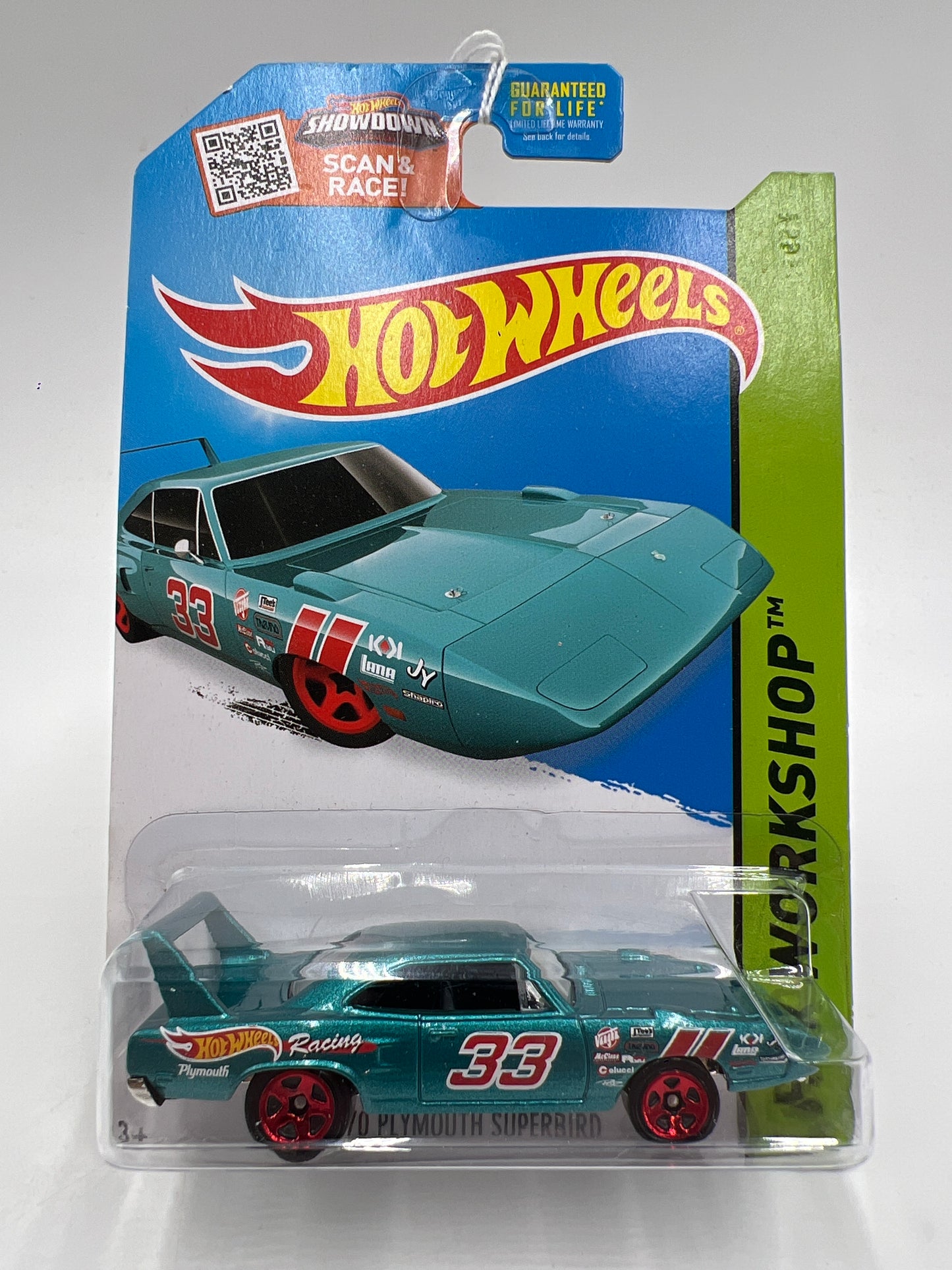 2015 Hot Wheels Workshop #229 70 Plymouth Superbird Teal 38B