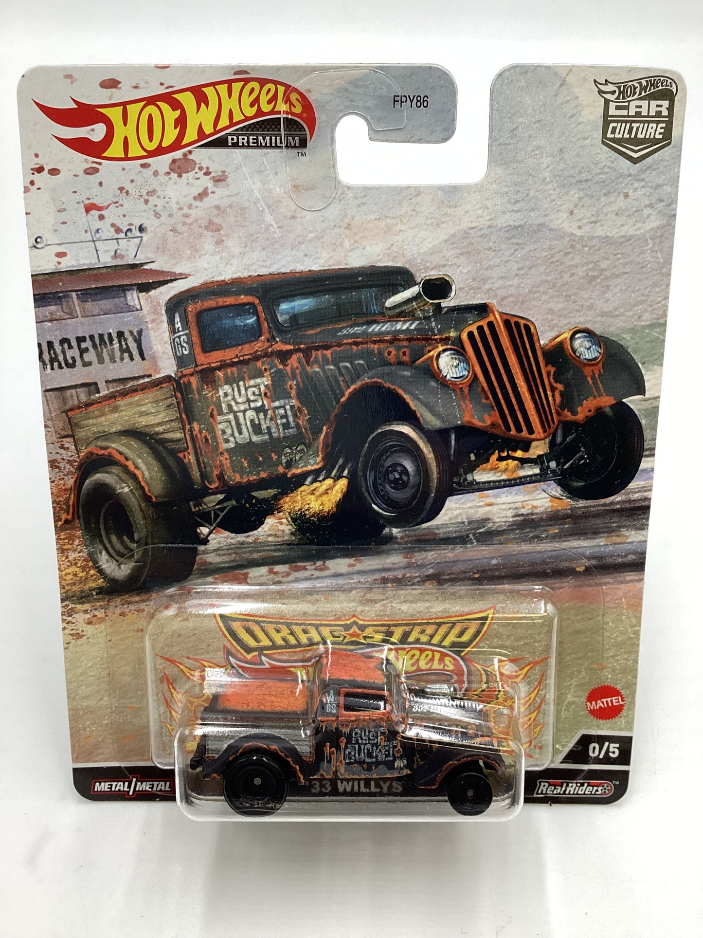 Hot Wheels Car Culture Drag Strip Demons 33 #0 33 Willys Chase W/ protector