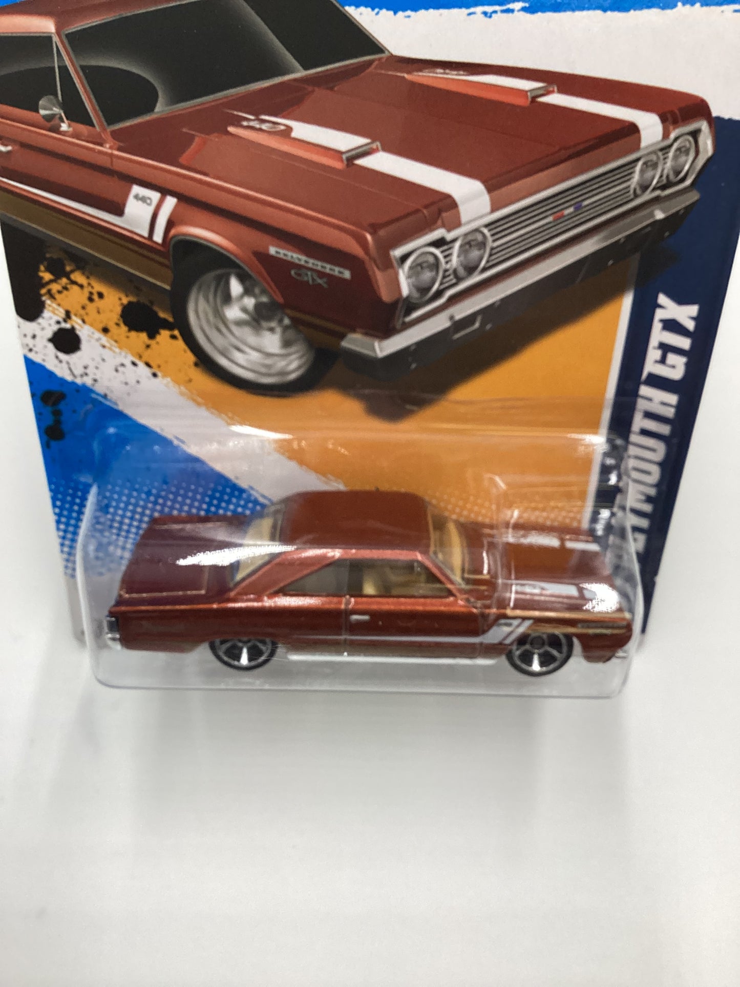 2012 Hot Wheels #86 67 Plymouth GTX Brown 54A