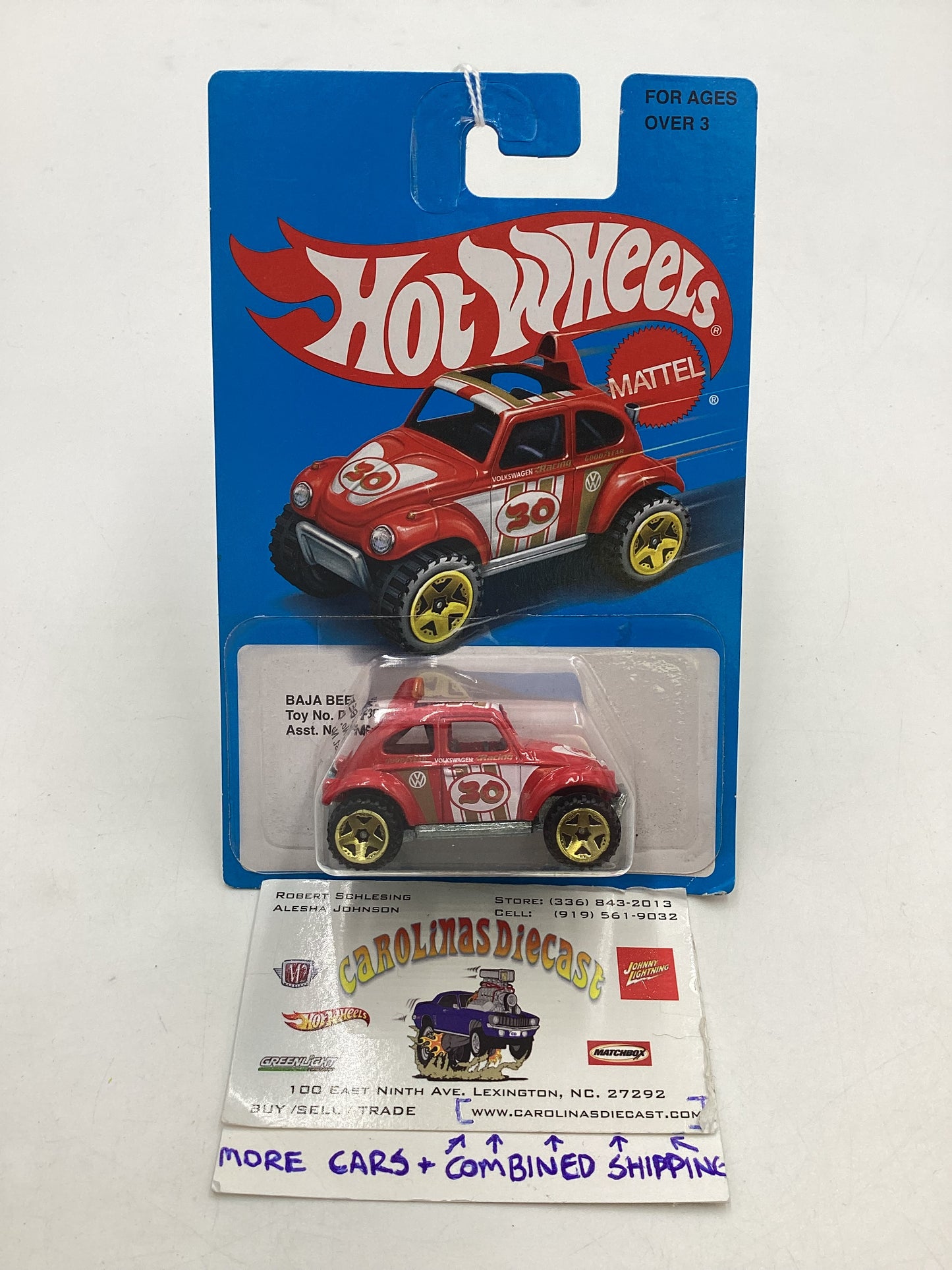 Hot Wheels Retro Style Series #DNF30 Baja Beetle Red 157D