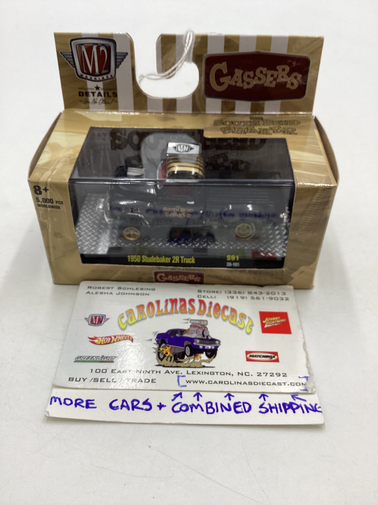 M2 Machines Gassers S91 1950 Studebaker 2R Truck Black