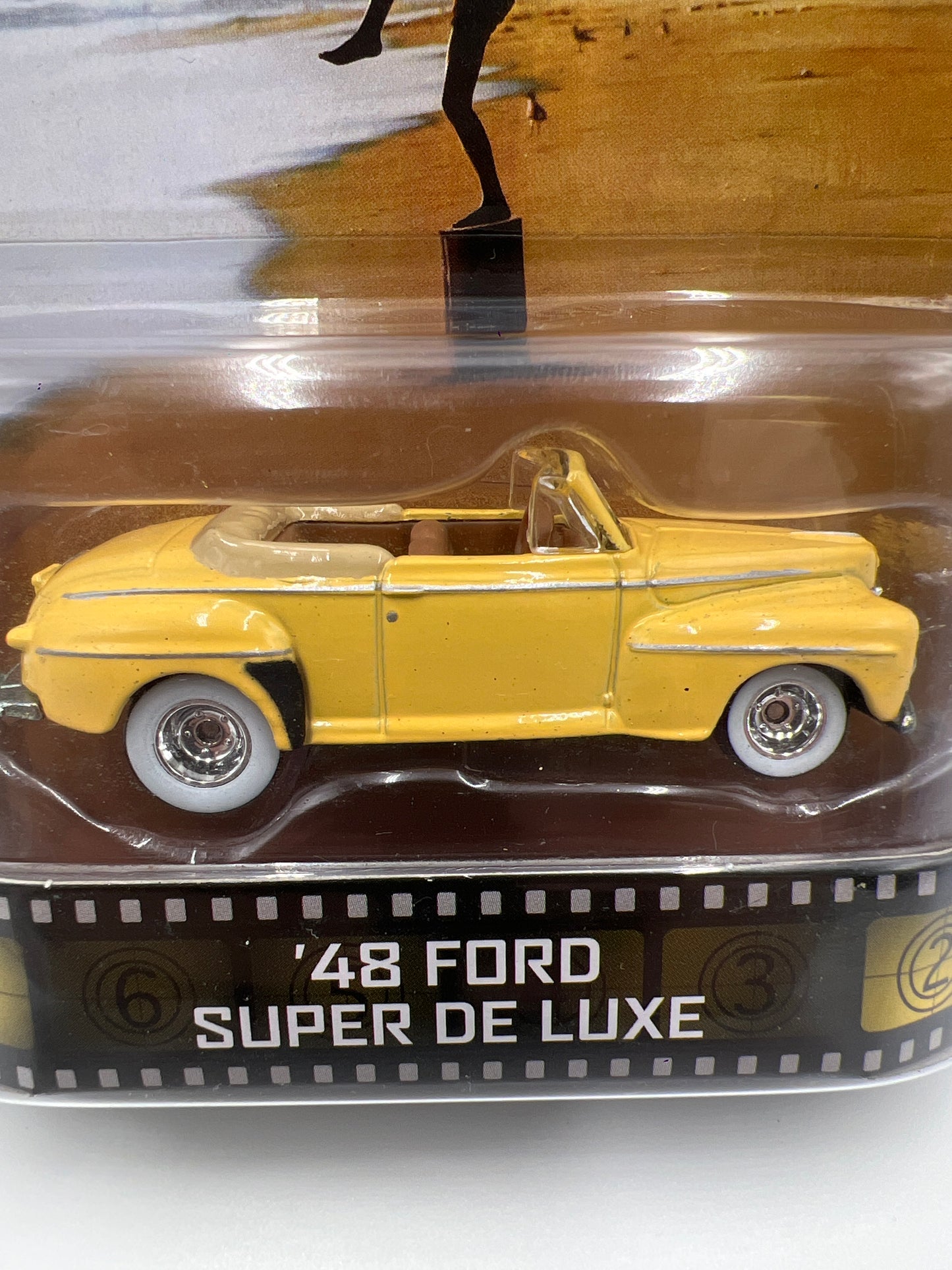 Hot Wheels Retro Entertainment The Karate Kid 48 Ford Super De Luxe Yellow W/Protector